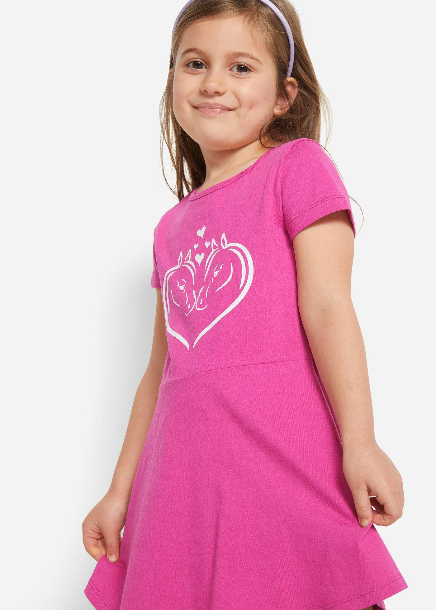 Sukienka z dżerseju z czystej bawełny organicznej (2 szt.) - Bonprix