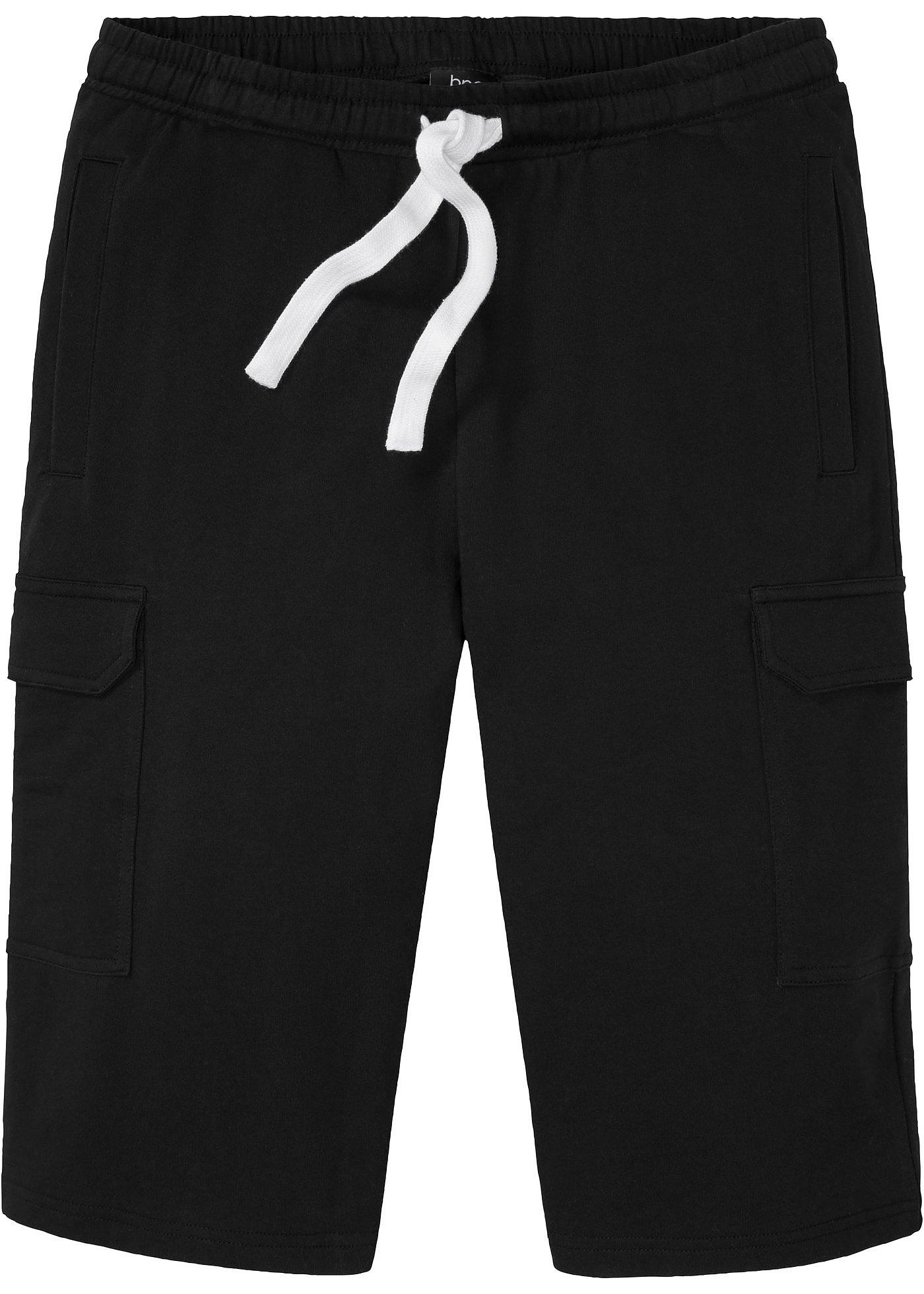 Bermuda cargo en sweat 100% coton