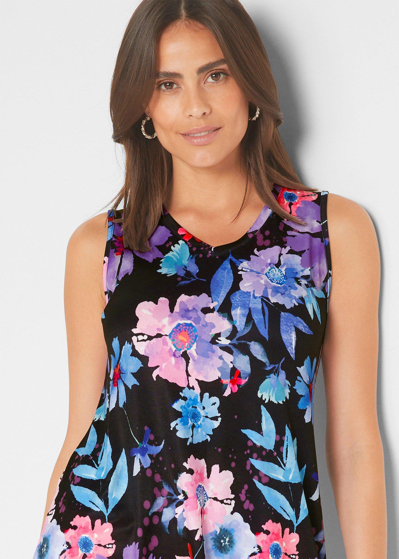 Długi shirt z dłuższymi bokami - Bonprix