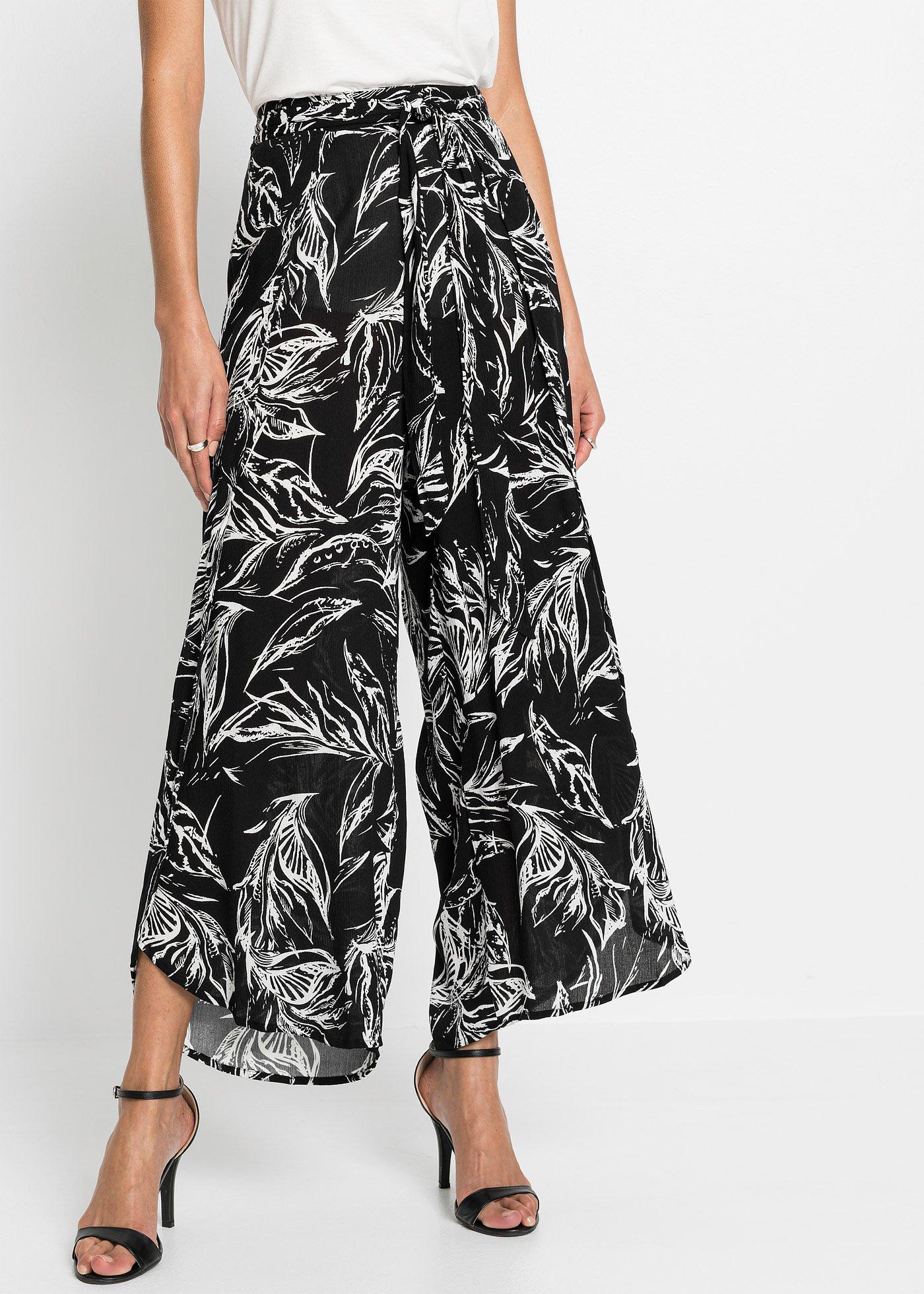 Spodnie z lejącej wiskozy - Bonprix