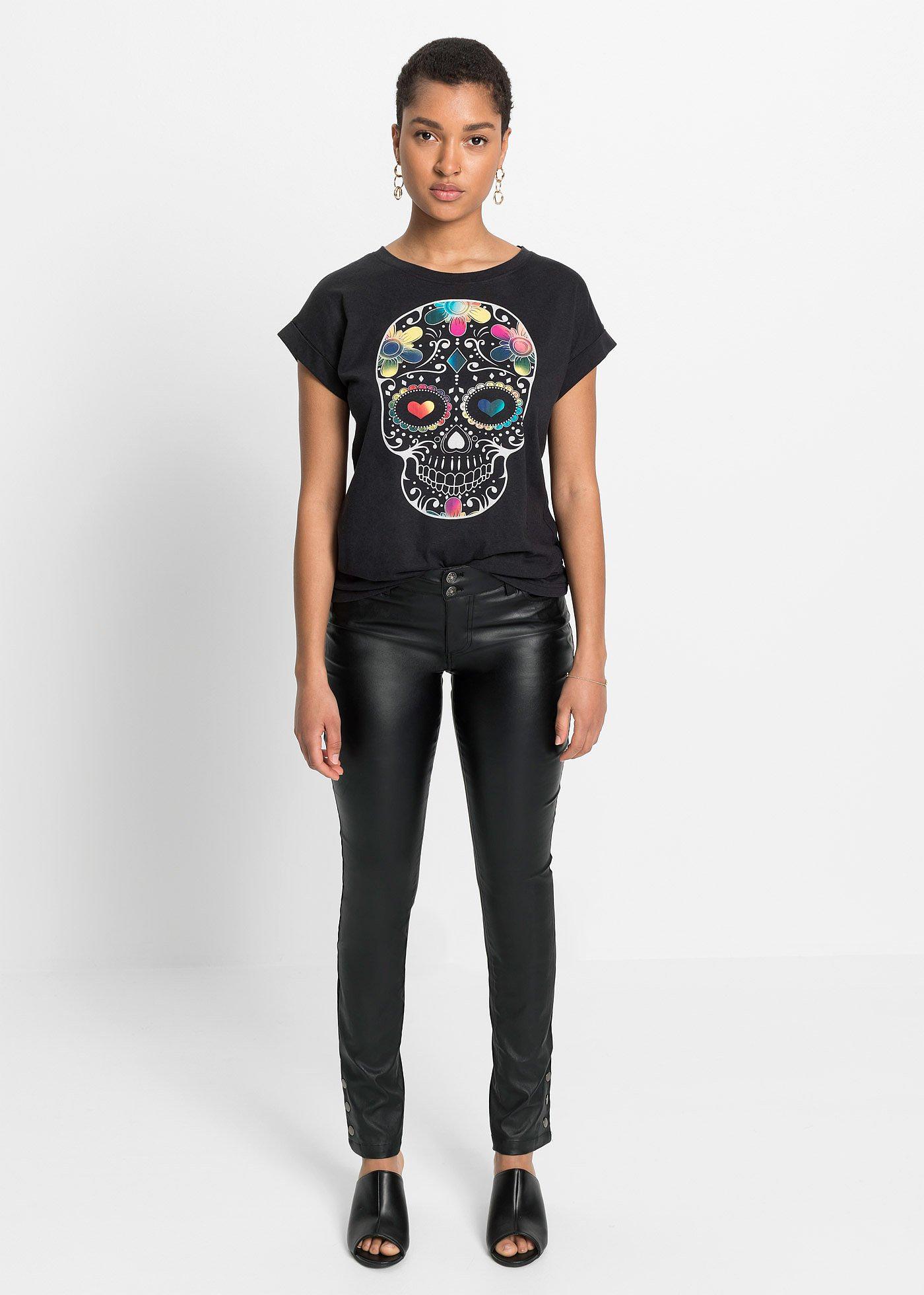 T-shirt z miękkiego materiału z domieszką wiskozy - Bonprix