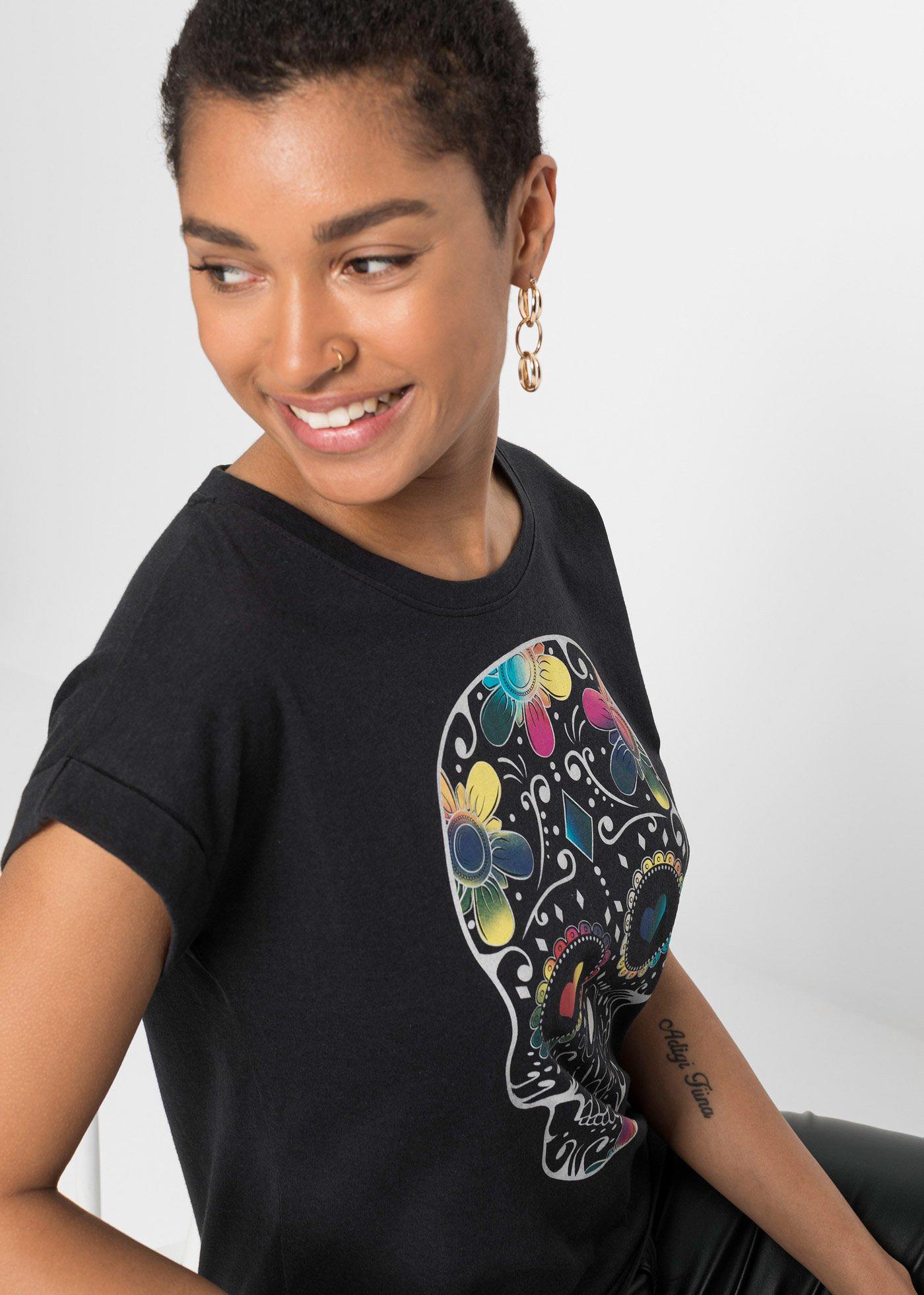 T-shirt z miękkiego materiału z domieszką wiskozy - Bonprix