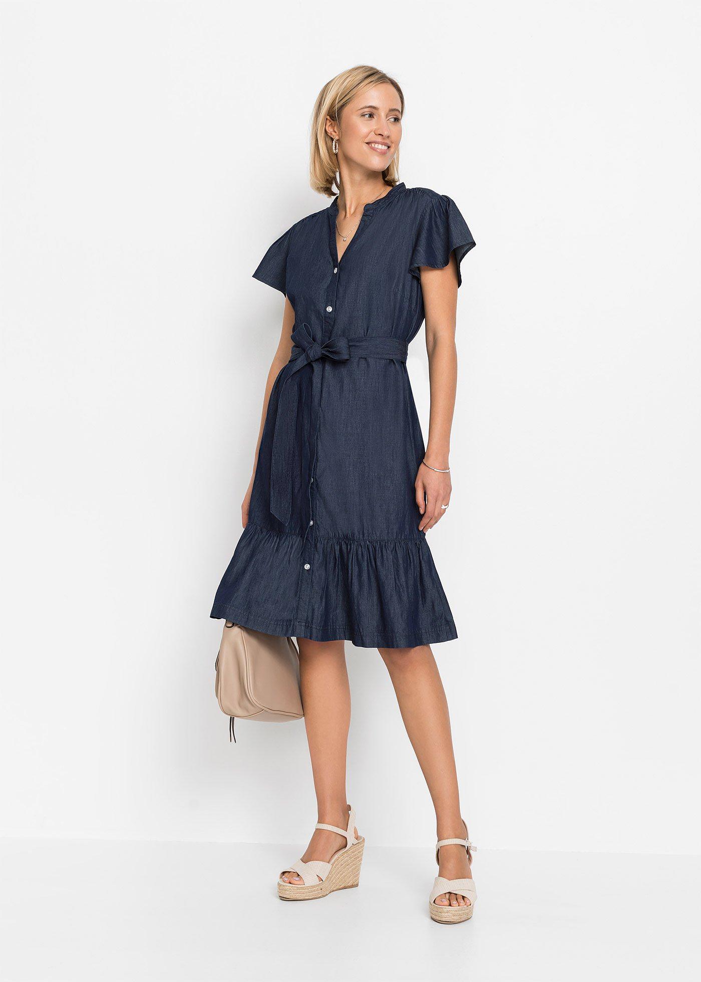 Sukienka jeansowa z bawełny organicznej - Bonprix