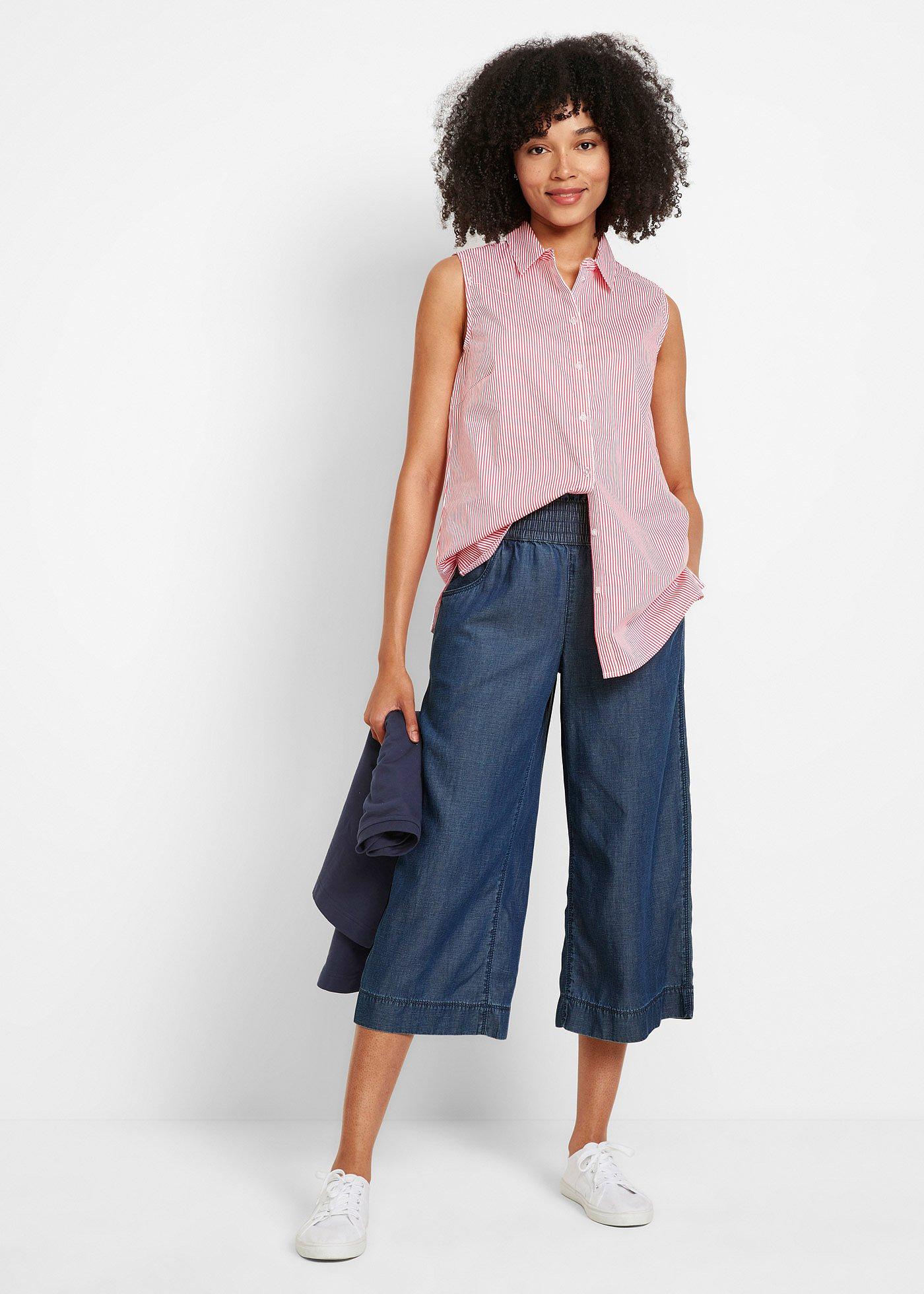 Spodnie culotte z lyocellu - Bonprix