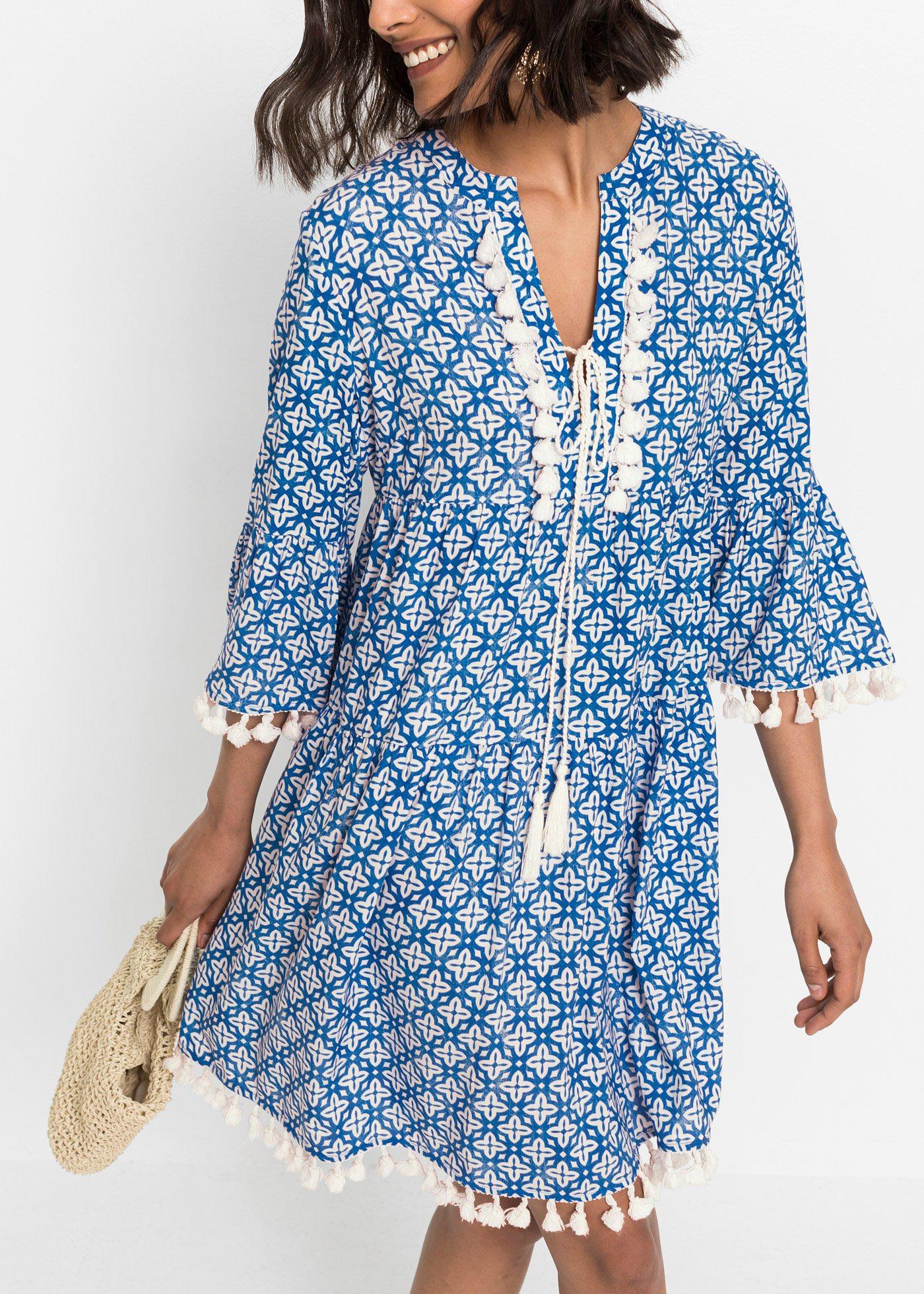 Sukienka tunikowa z miękkiej wiskozy - Bonprix