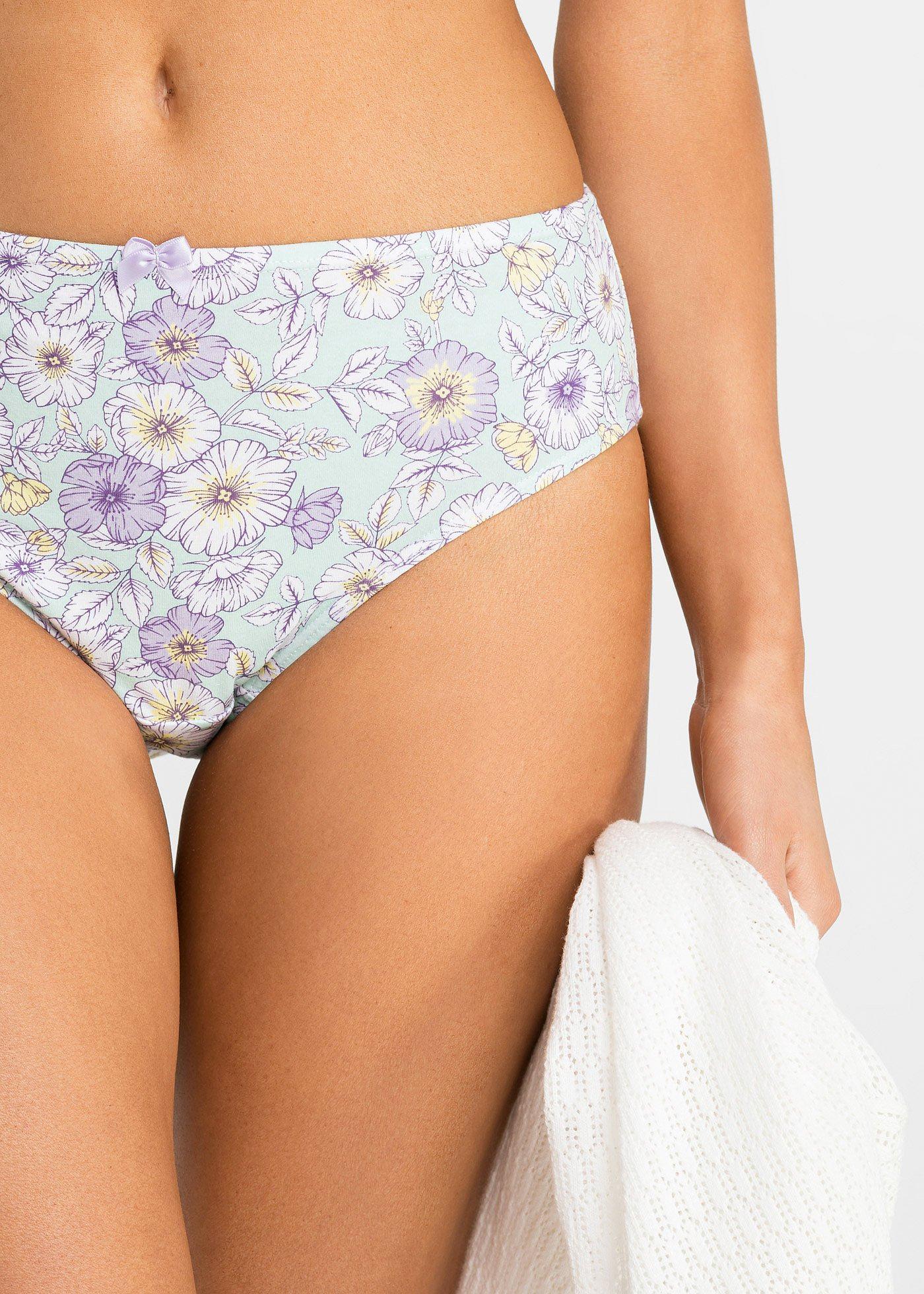 Figi maxi z wygodnej bawełny (4 pary) - Bonprix