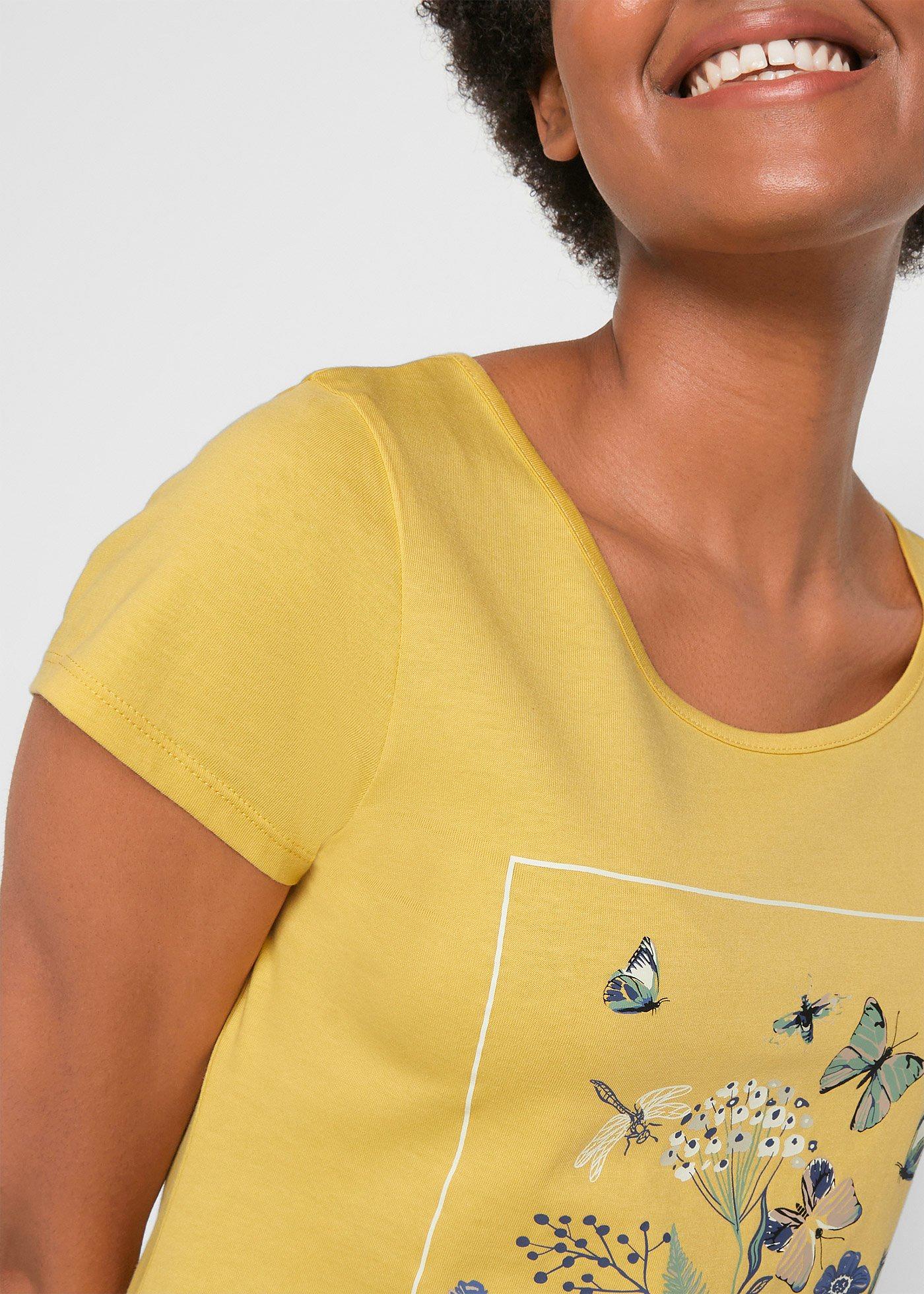 T-shirt bawełniany z nadrukiem - Bonprix