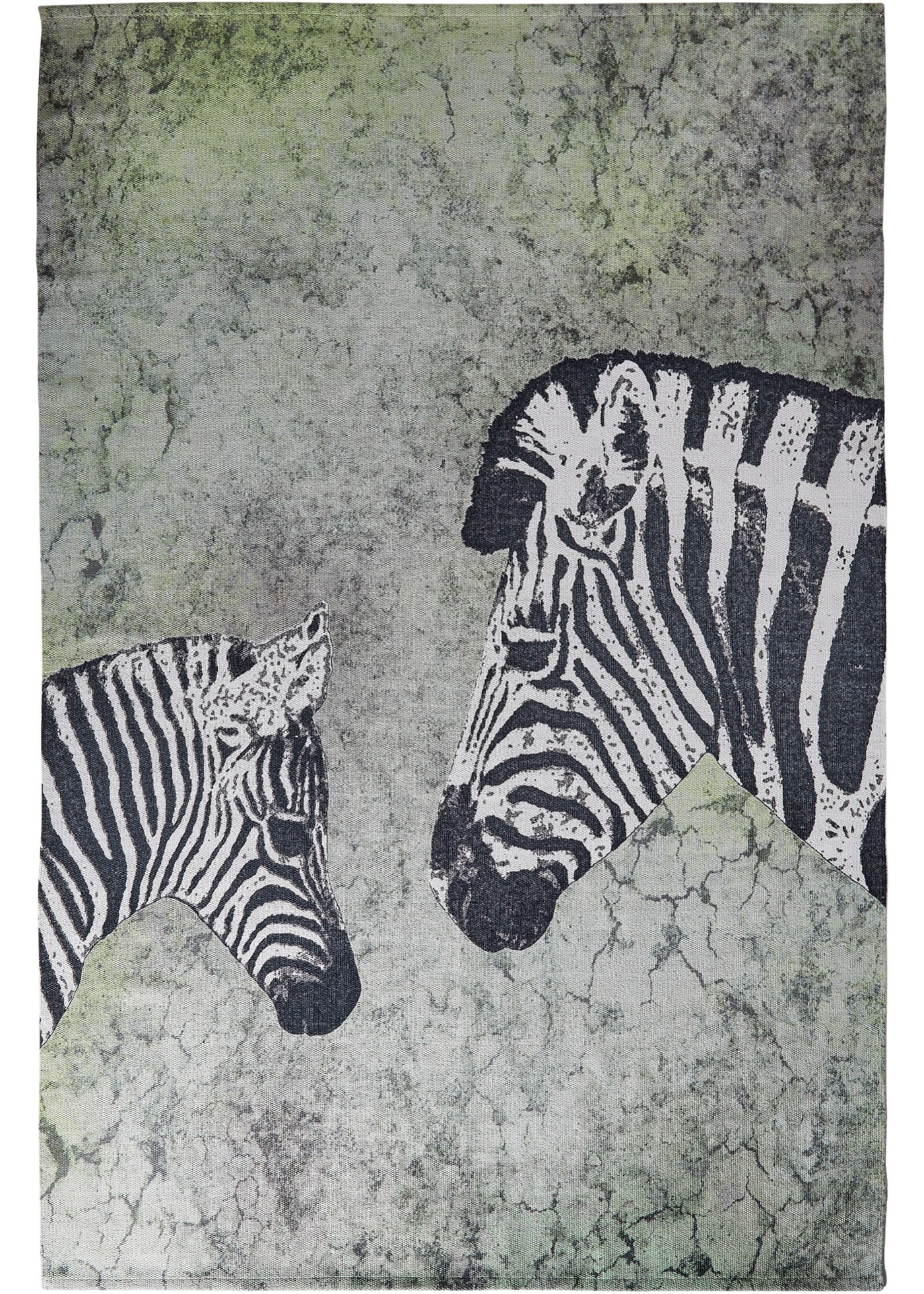 In- und Outdoor Teppich mit Zebra Motiv