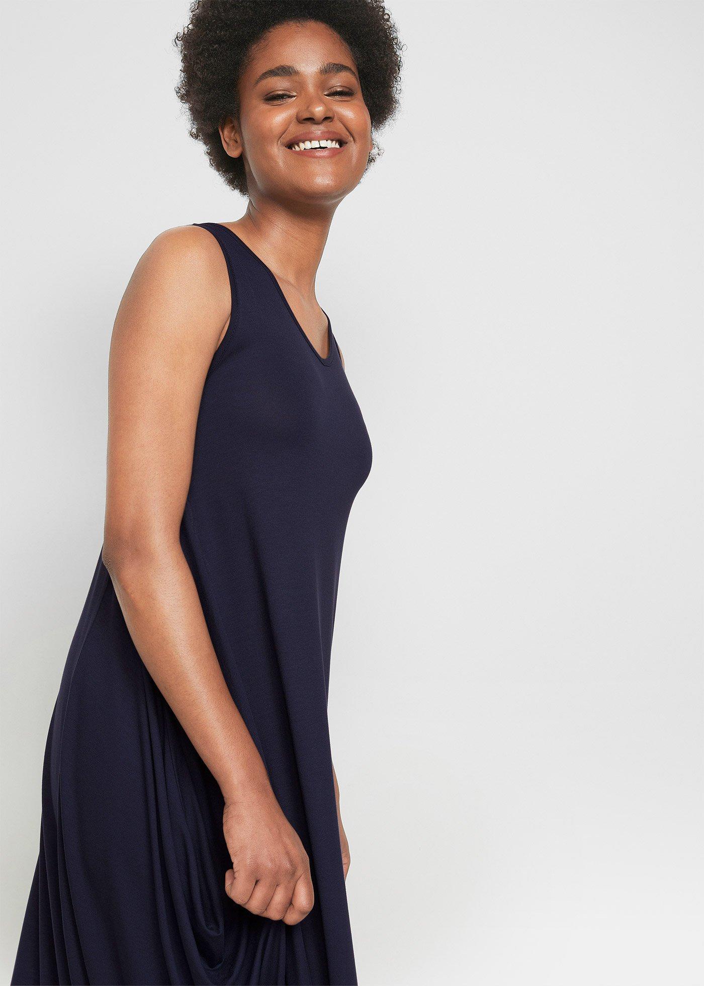 Sukienka z dżerseju, bardzo szeroka - Bonprix