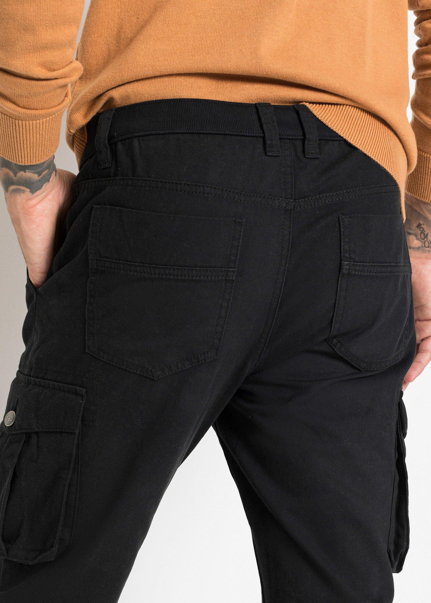 Spodnie bojówki Regular Fit Straight z czystej bawełny - Bonprix