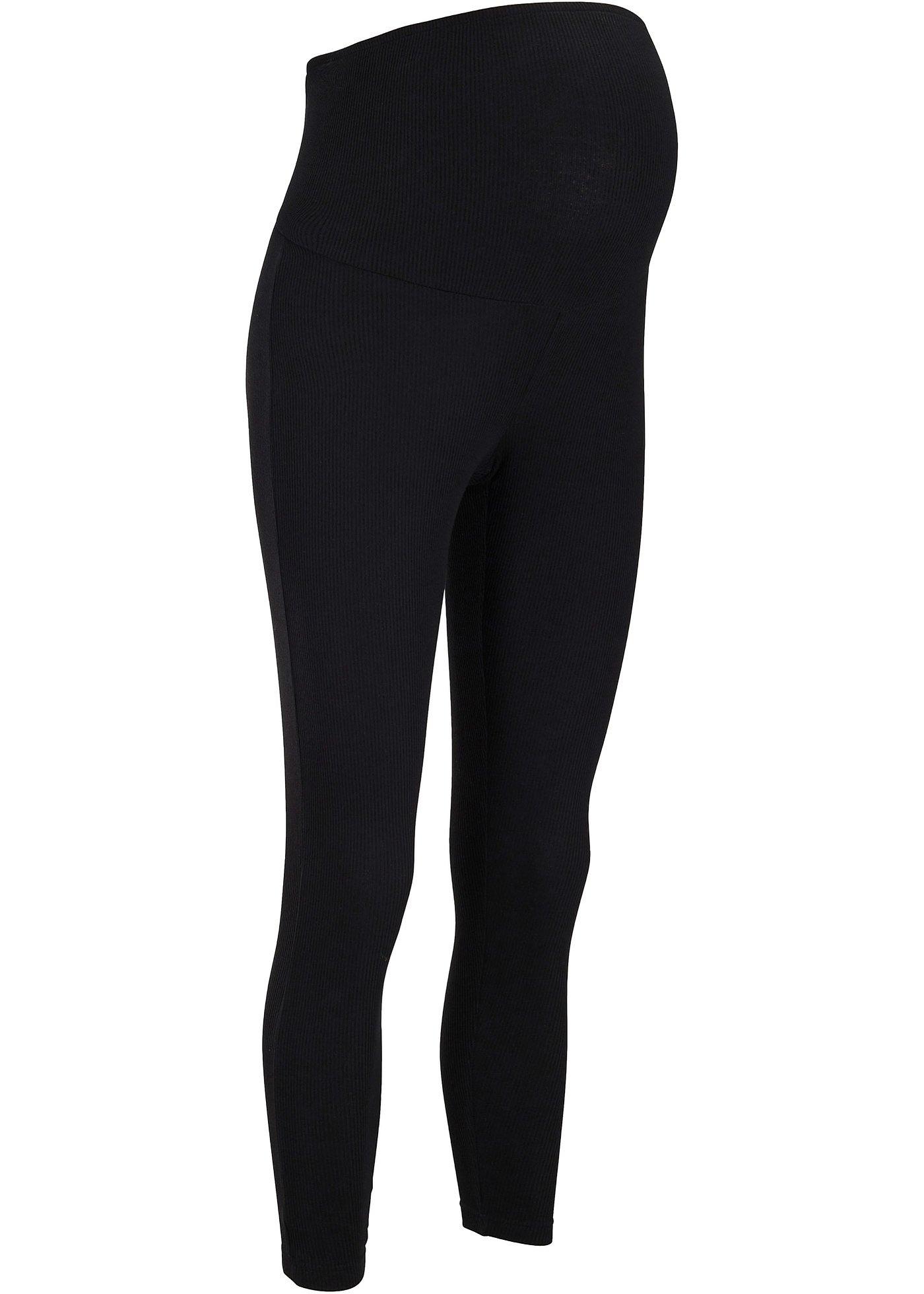 gerippte Umstands-Leggings