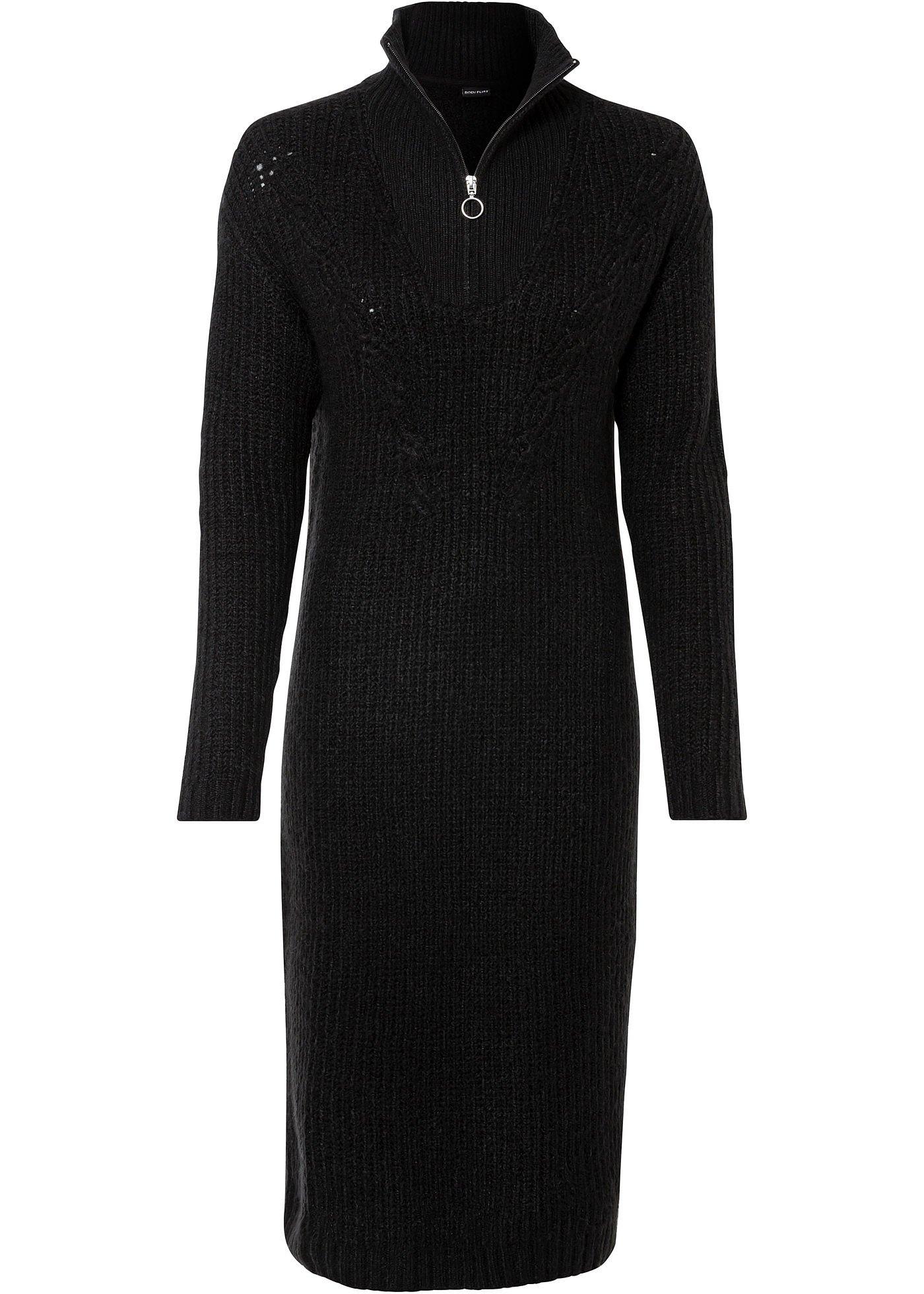 Strickkleid mit Troyerkragen