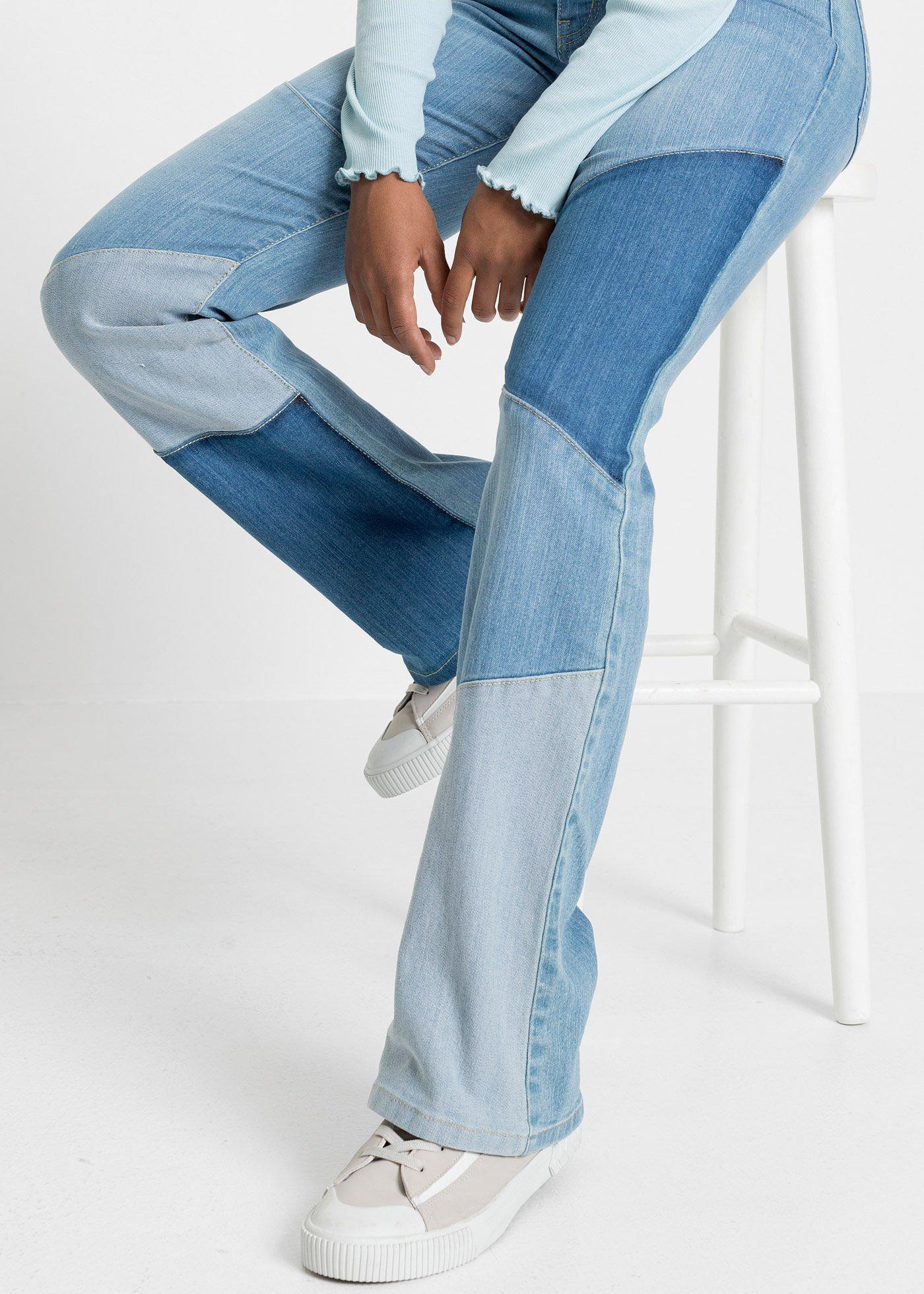 Dżinsy Flared mid waist - Bonprix