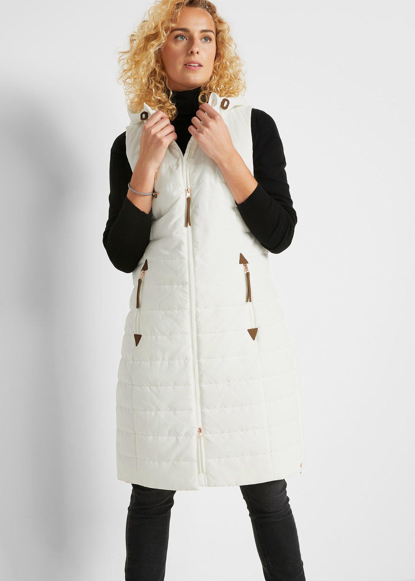 Długa kamizelka pikowana - Bonprix