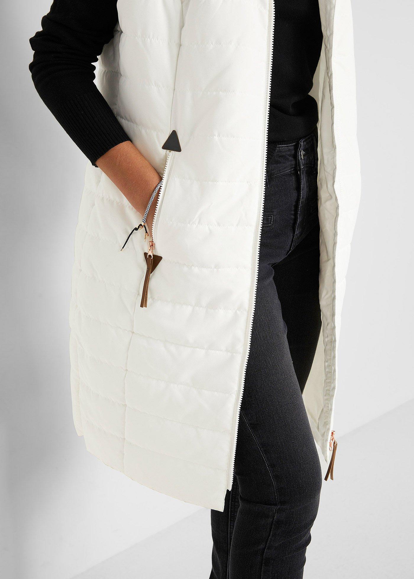 Długa kamizelka pikowana - Bonprix