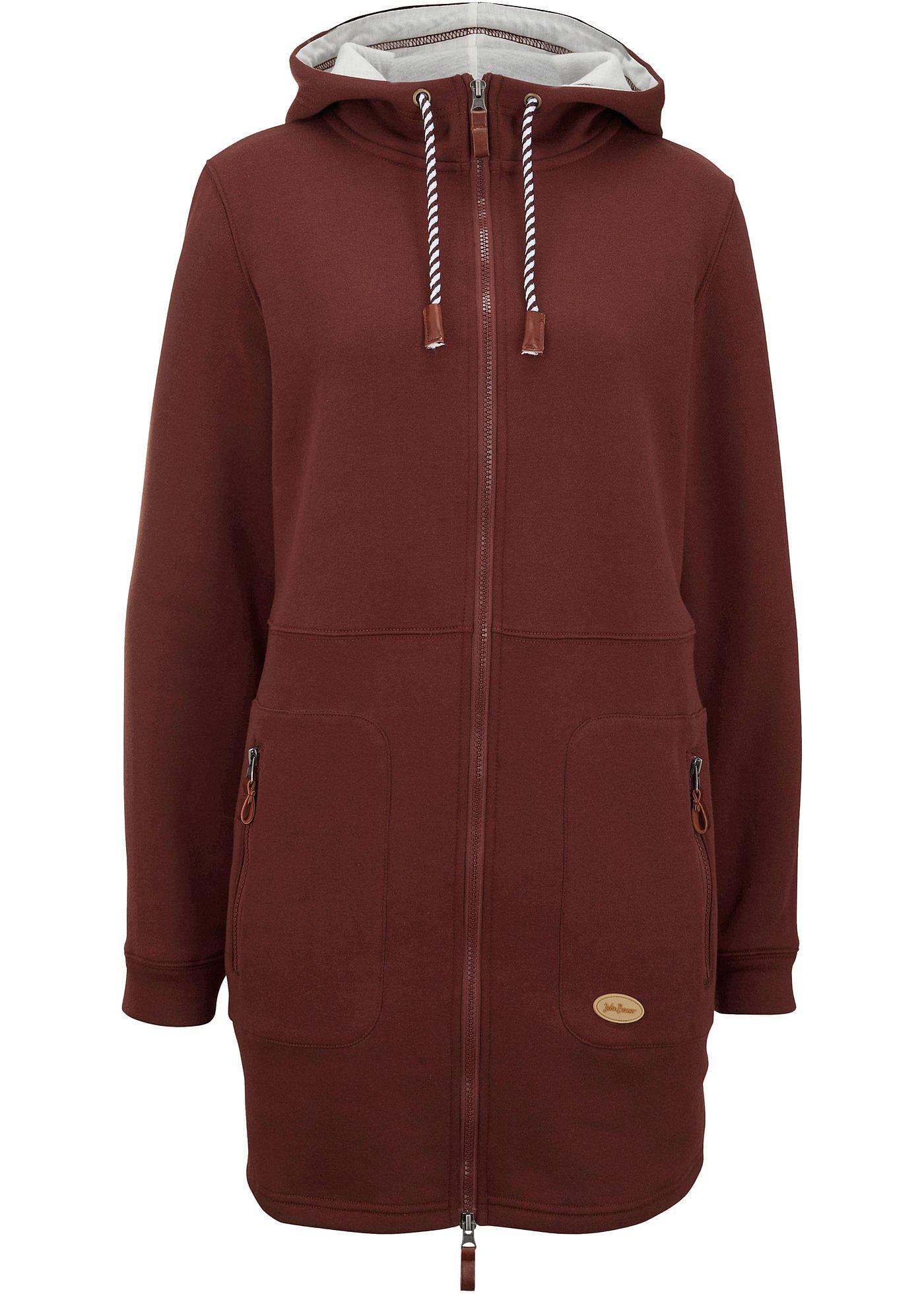 Long-Kapuzen-Sweatjacke