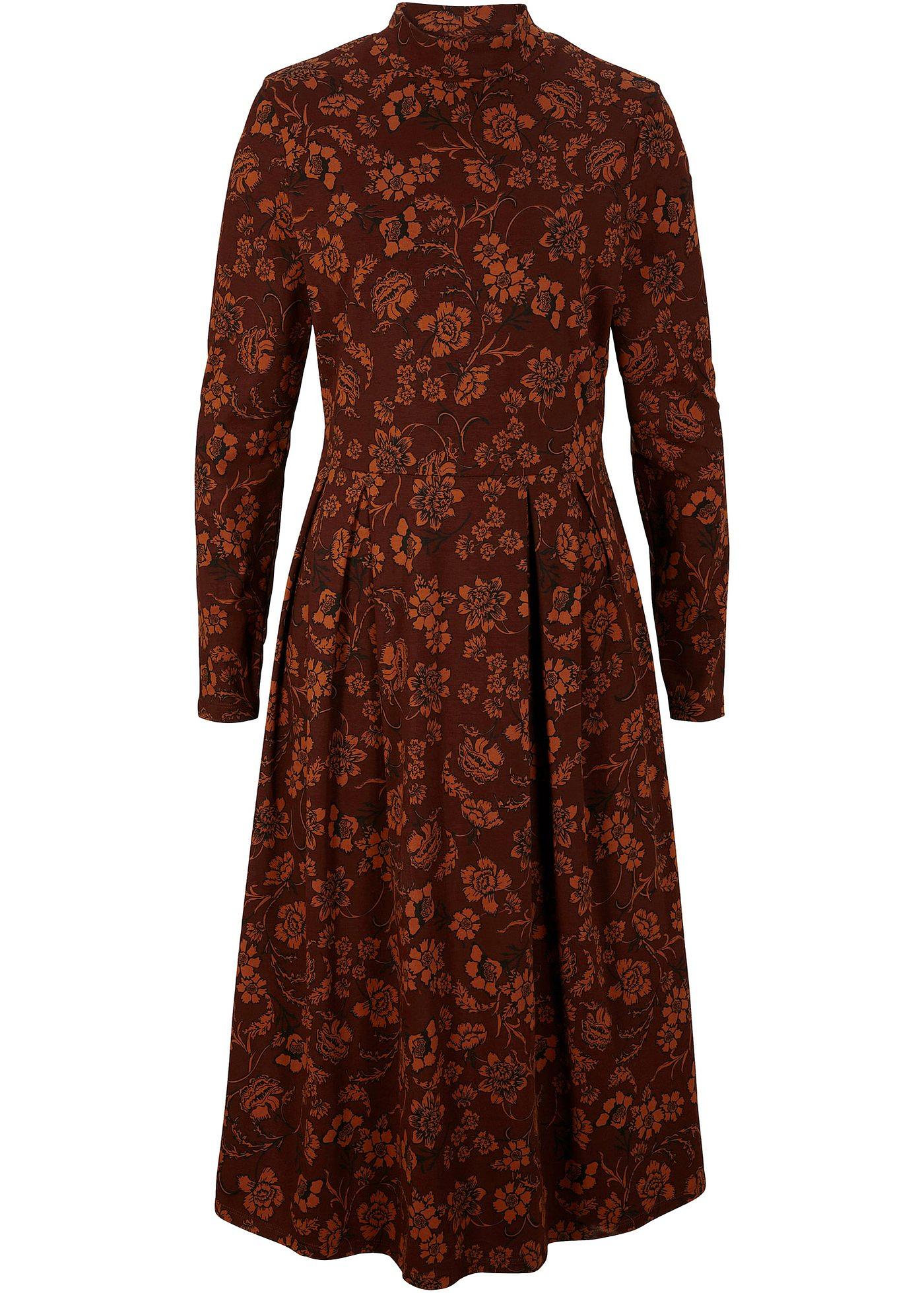 Jerseykleid mir Druck, langarm