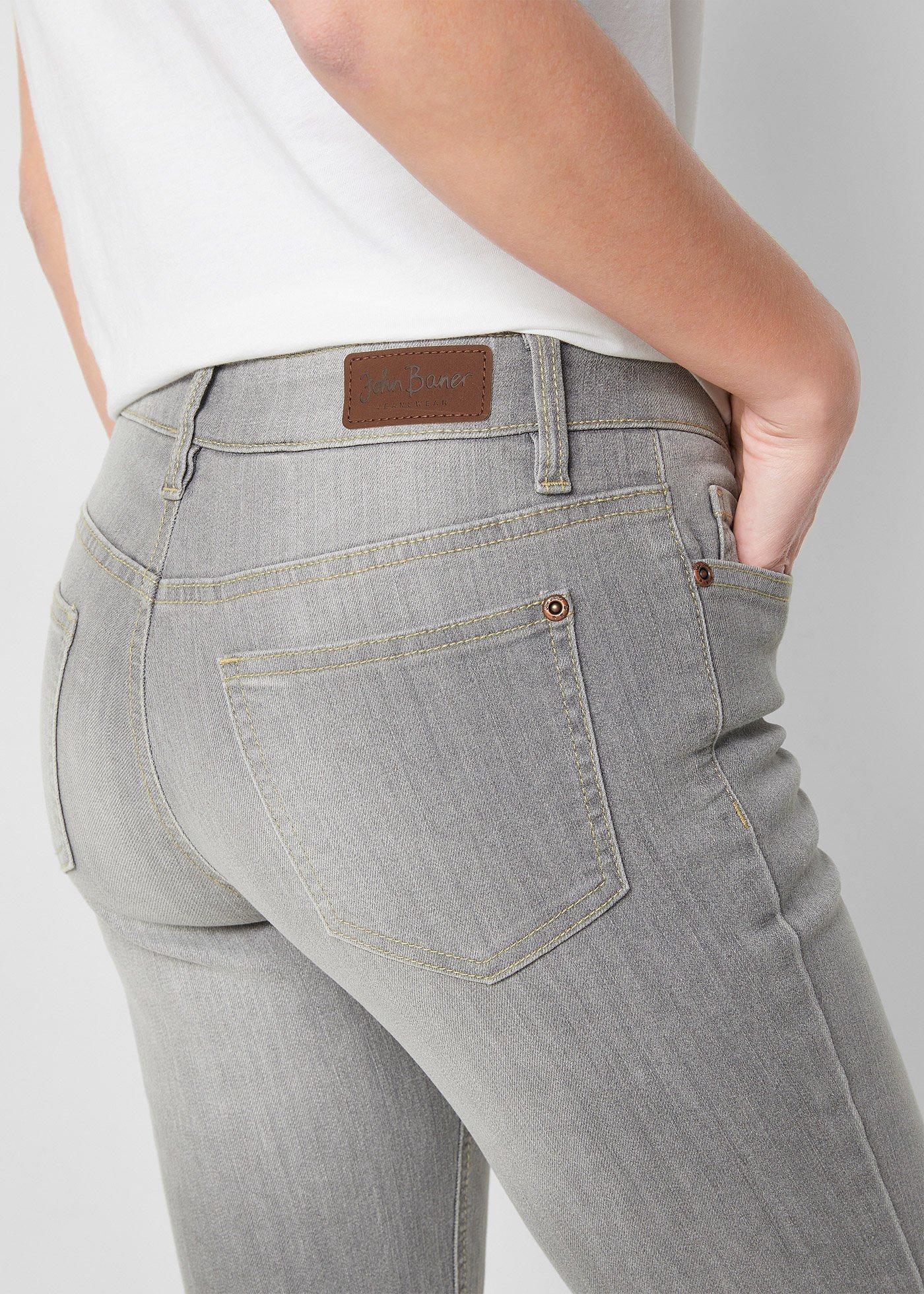 Wygodne dżinsy ze stretchem o kroju bootcut, mid waist - Bonprix