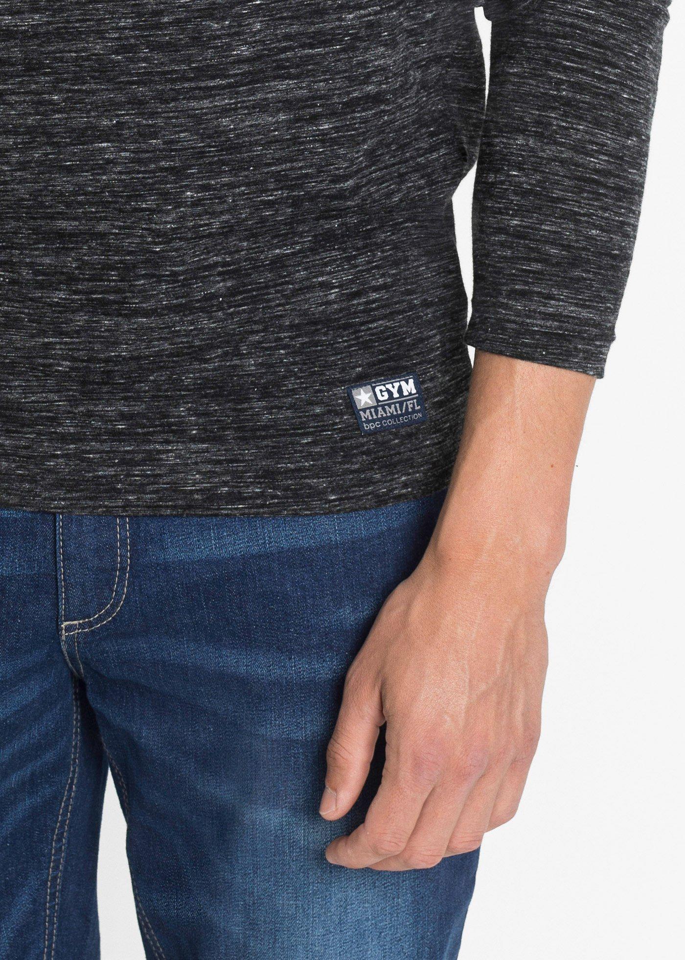 Shirt z długim rękawem (3 szt.) - Bonprix