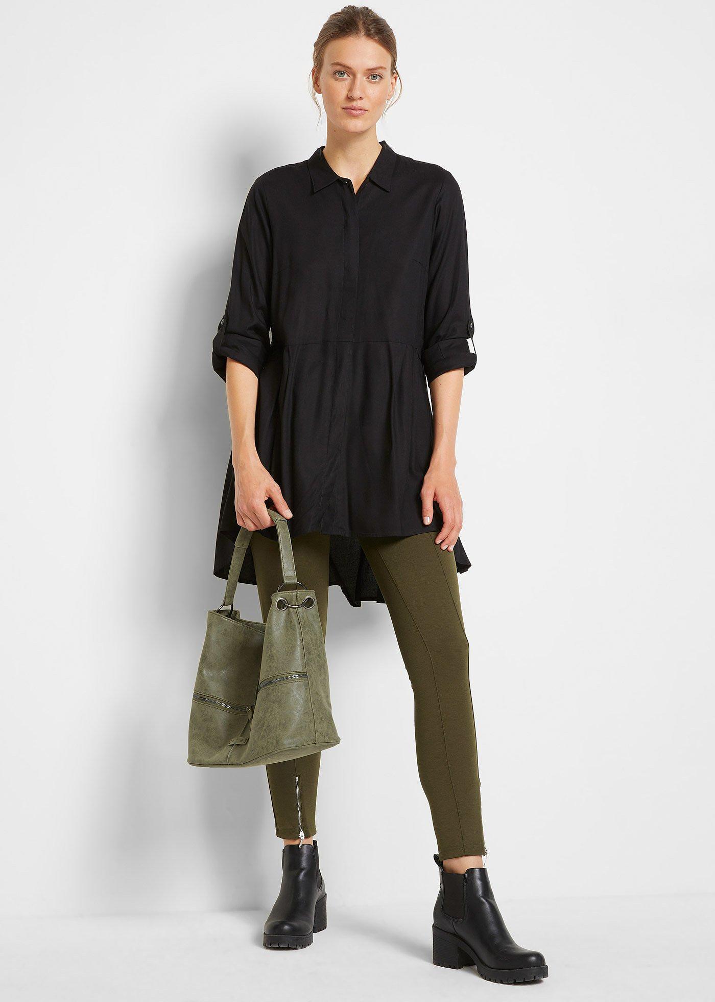 Bluzka z dłuższym tyłem - Bonprix