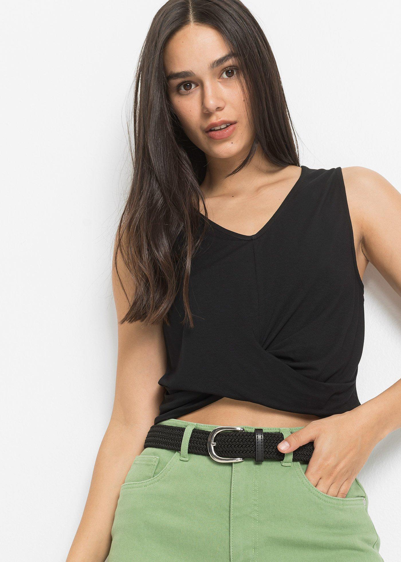 Pasek ze stretchem - Bonprix