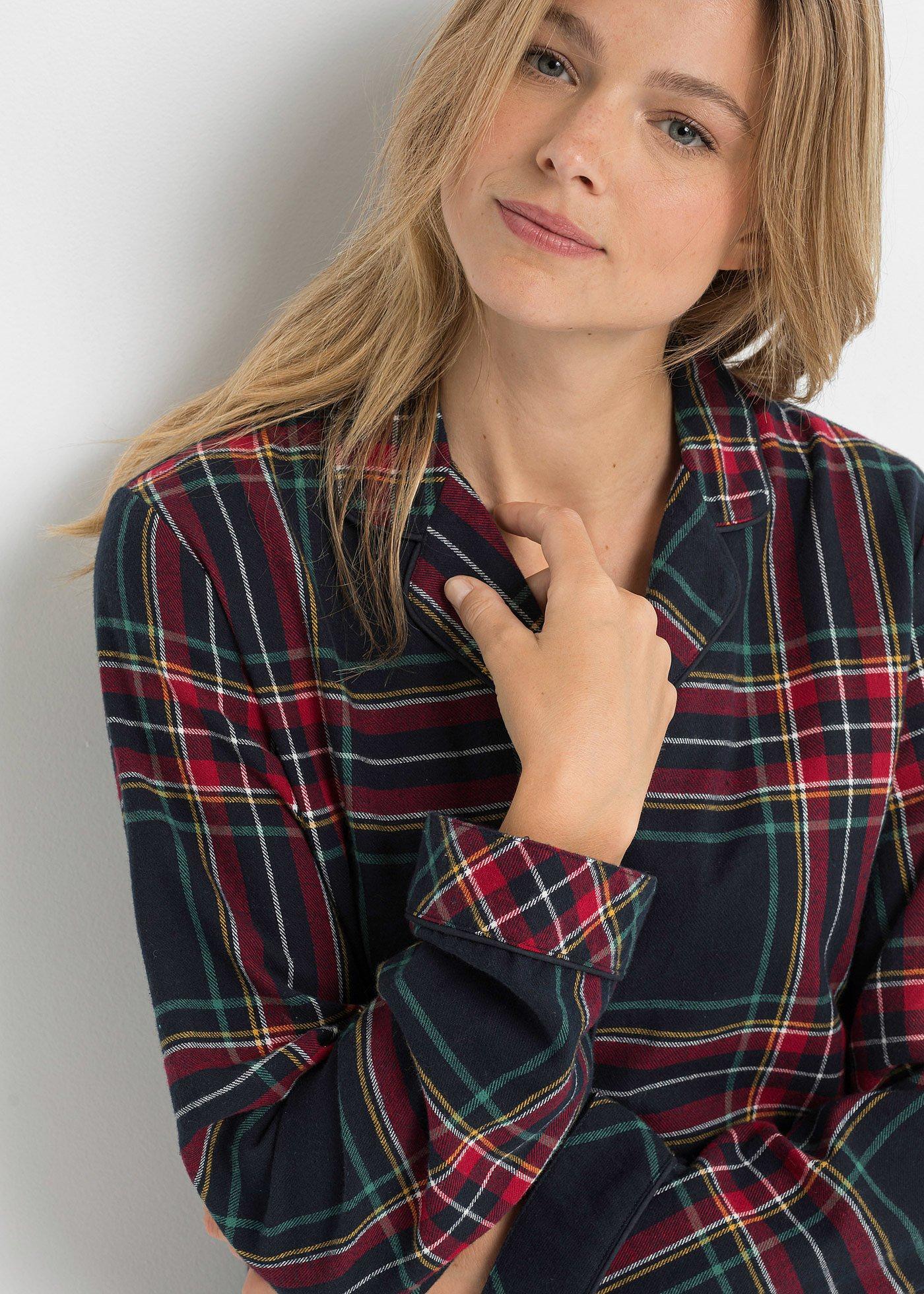 Piżama z tkaniny flanelowej - Bonprix