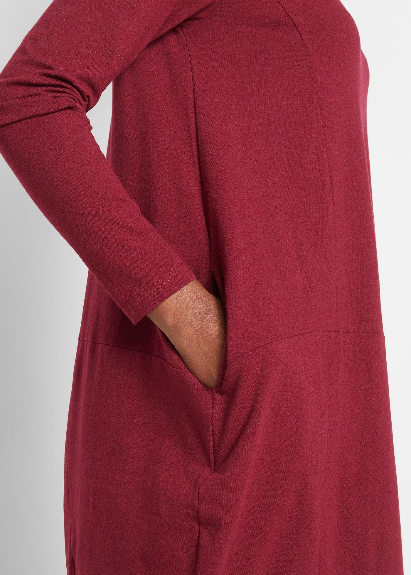 Sukienka z dżerseju o linii litery O - Bonprix