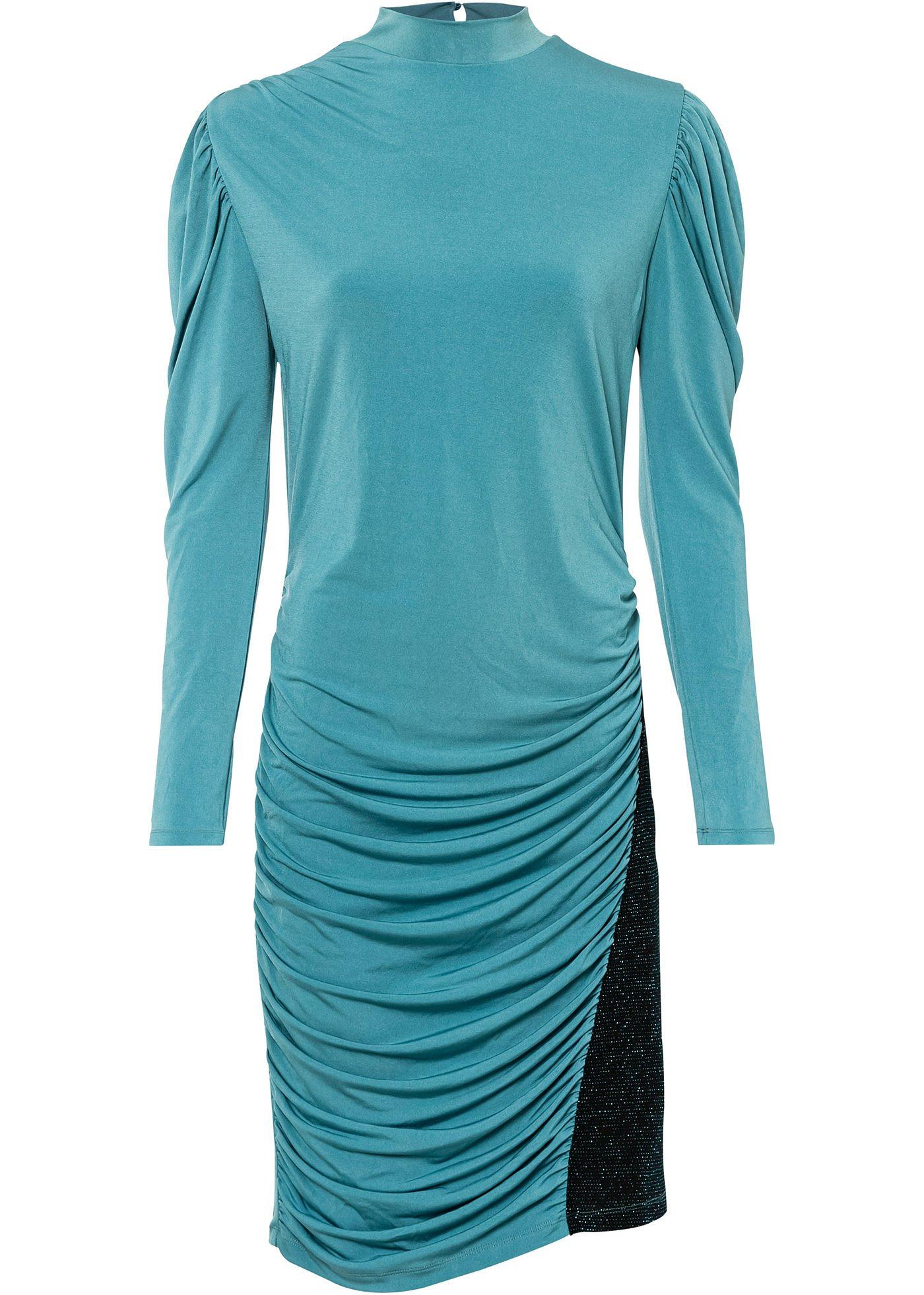 Shirtkleid mit Glitzereinsatz