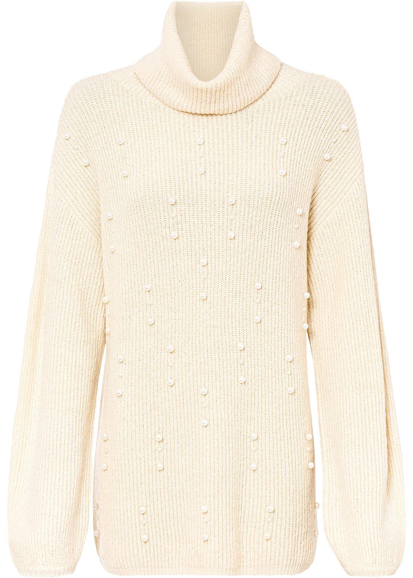Pullover mit Perlen