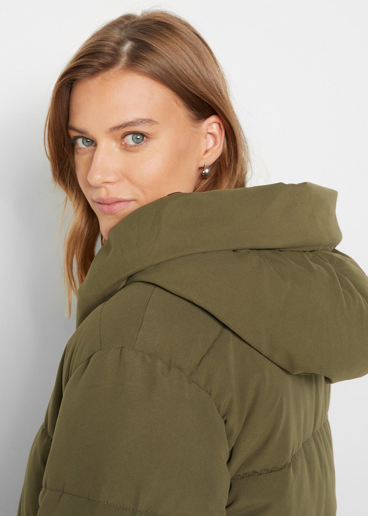 Pikowany płaszcz oversize - Bonprix