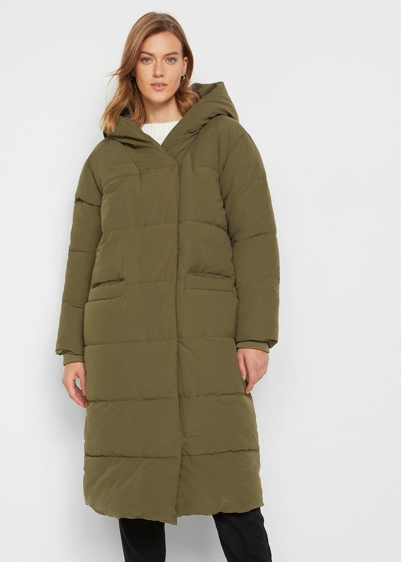 Pikowany płaszcz oversize - Bonprix