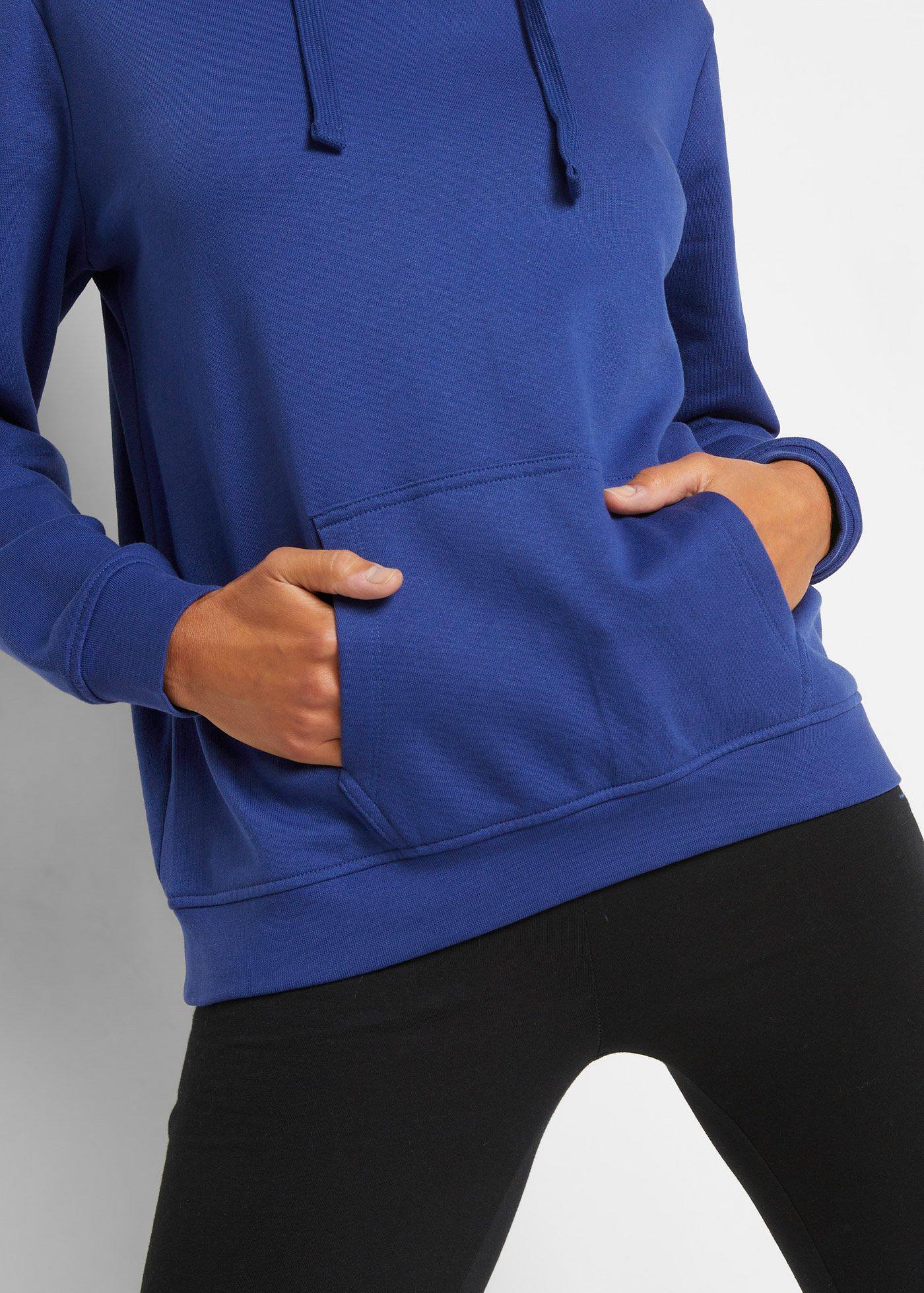 Bluza z kapturem, z miękkiego materiału frotte - Bonprix