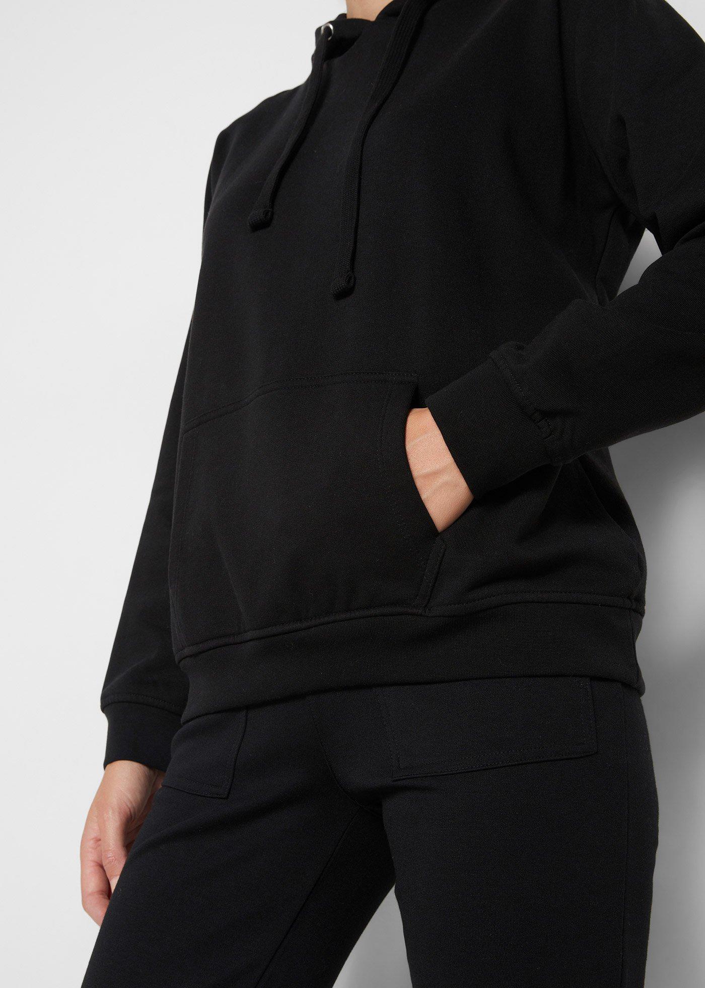 Bluza z kapturem, z miękkiego materiału frotte - Bonprix