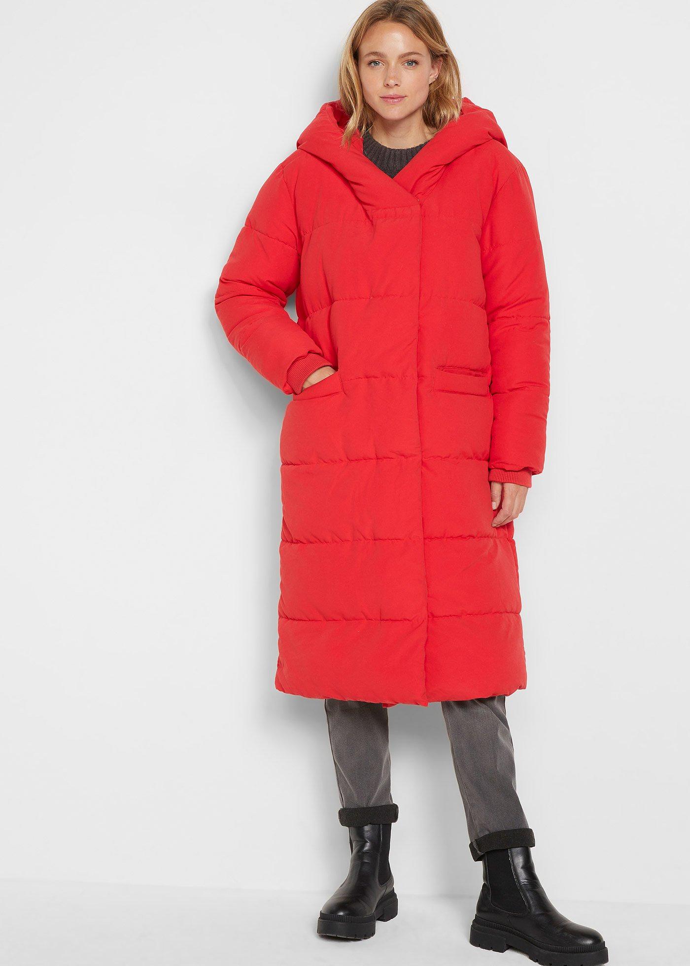Pikowany płaszcz oversize - Bonprix