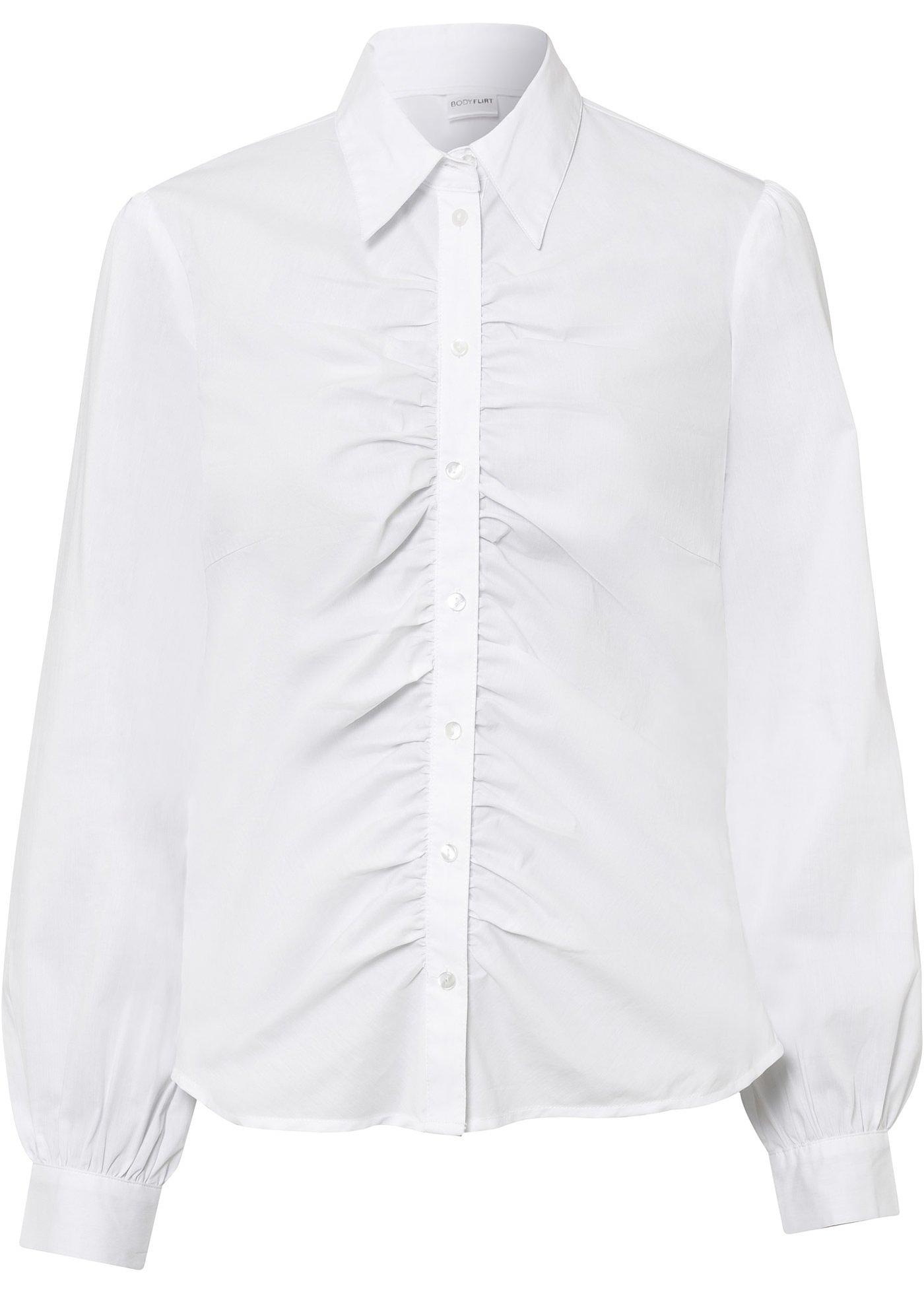 Bluse mit Raffung