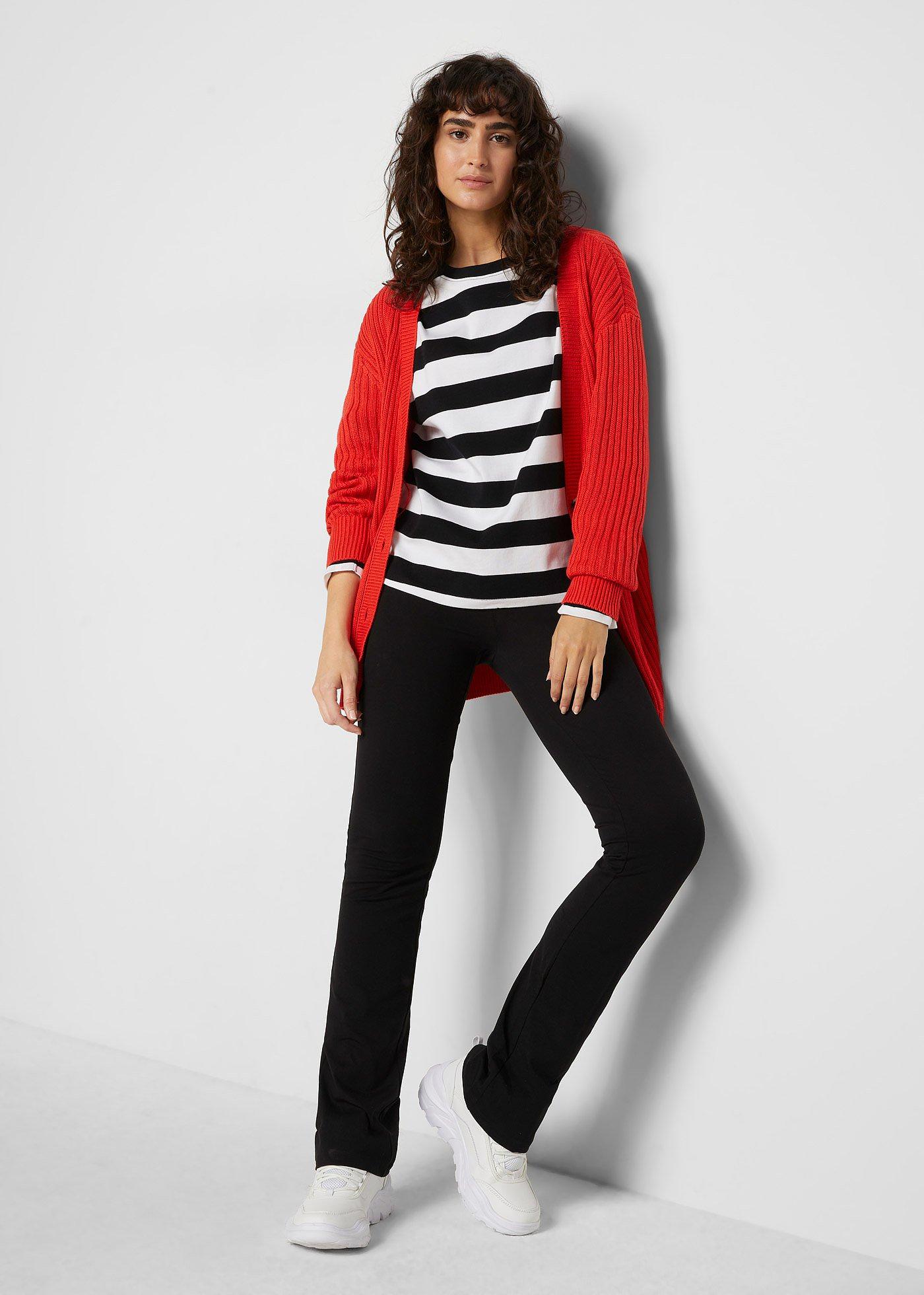 Bluzka z długim rękawem, z czystej  bawełny interlock - Bonprix