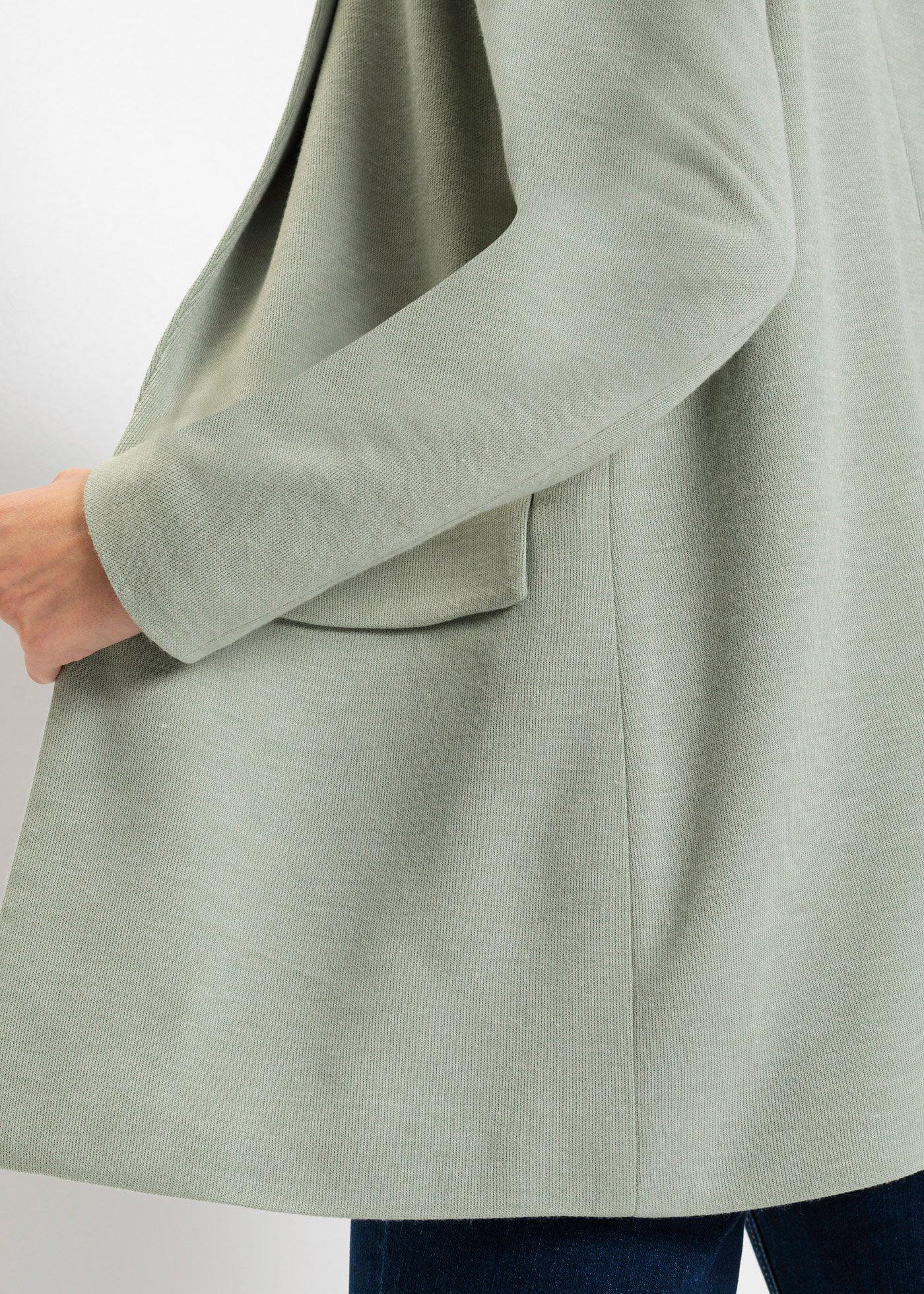 Długi żakiet z dżerseju z kieszeniami - Bonprix