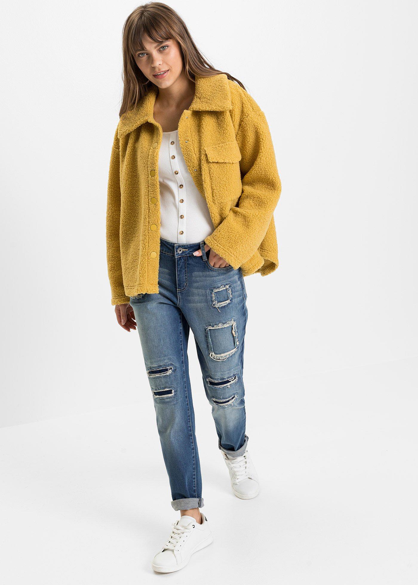 Dżinsy o kroj boyfriend, mid waist - Bonprix