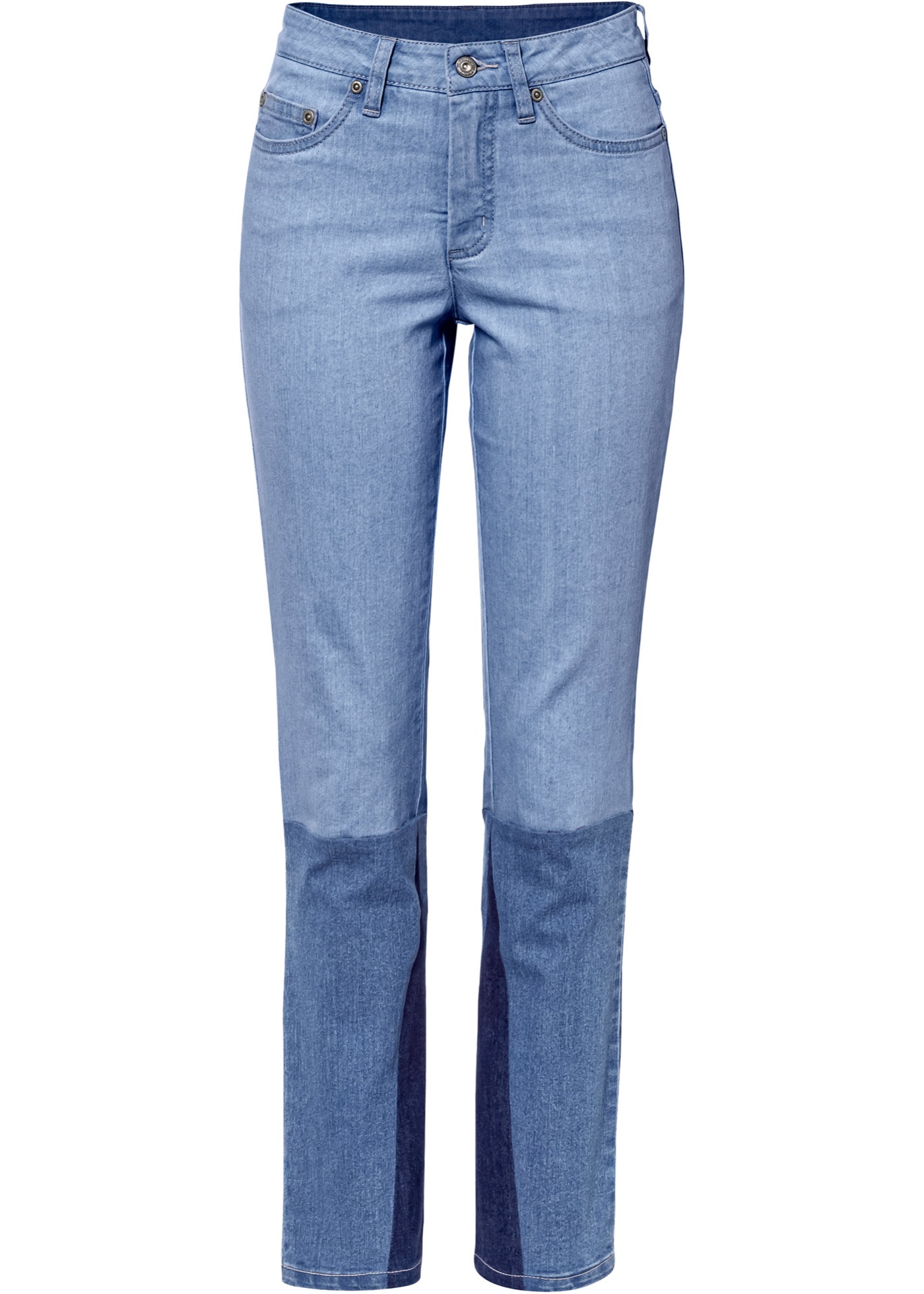 Straight Jeans mit Patch Details