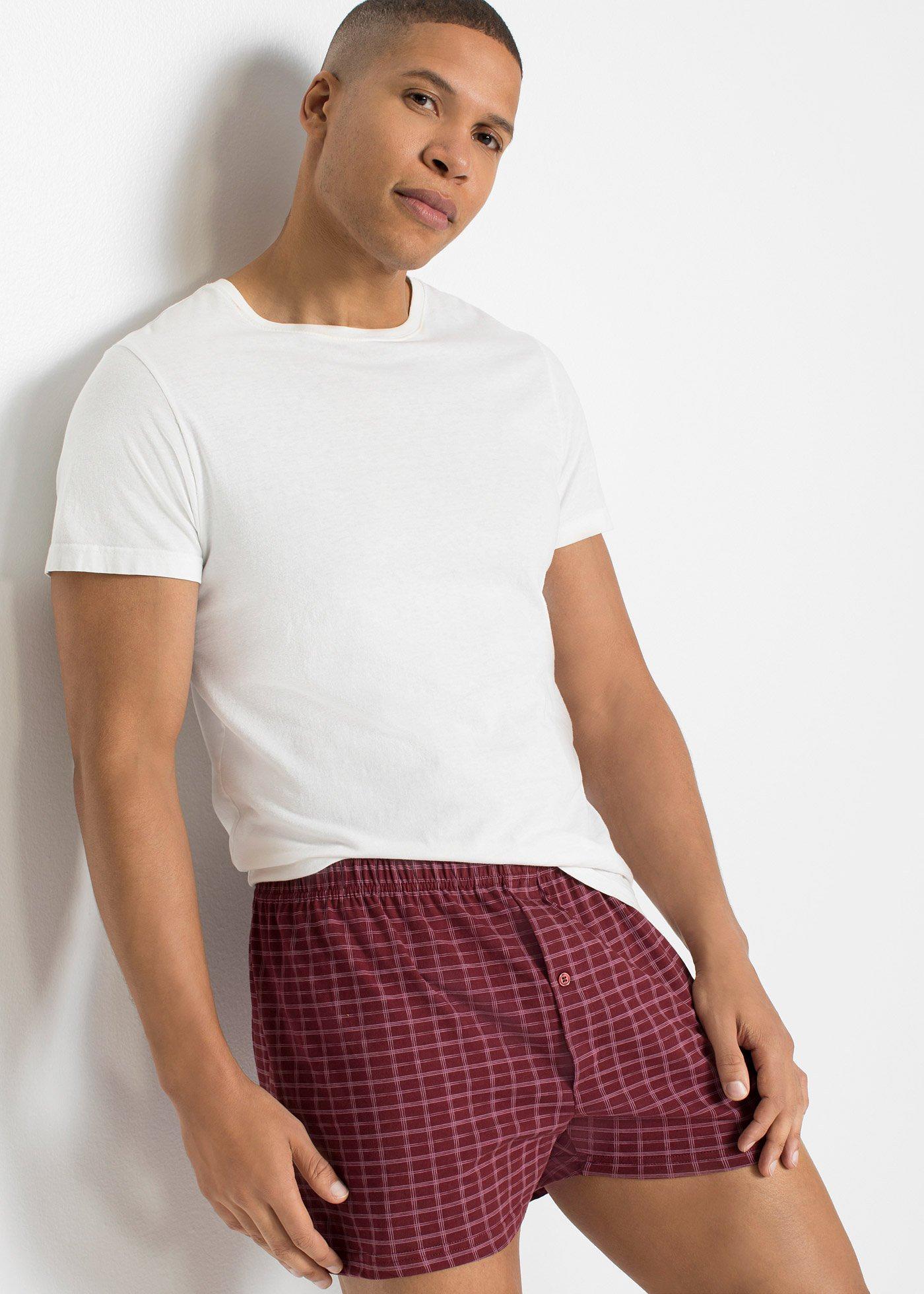 Luźne bokserki z bawełnianego dżerseju (3 pary) - Bonprix