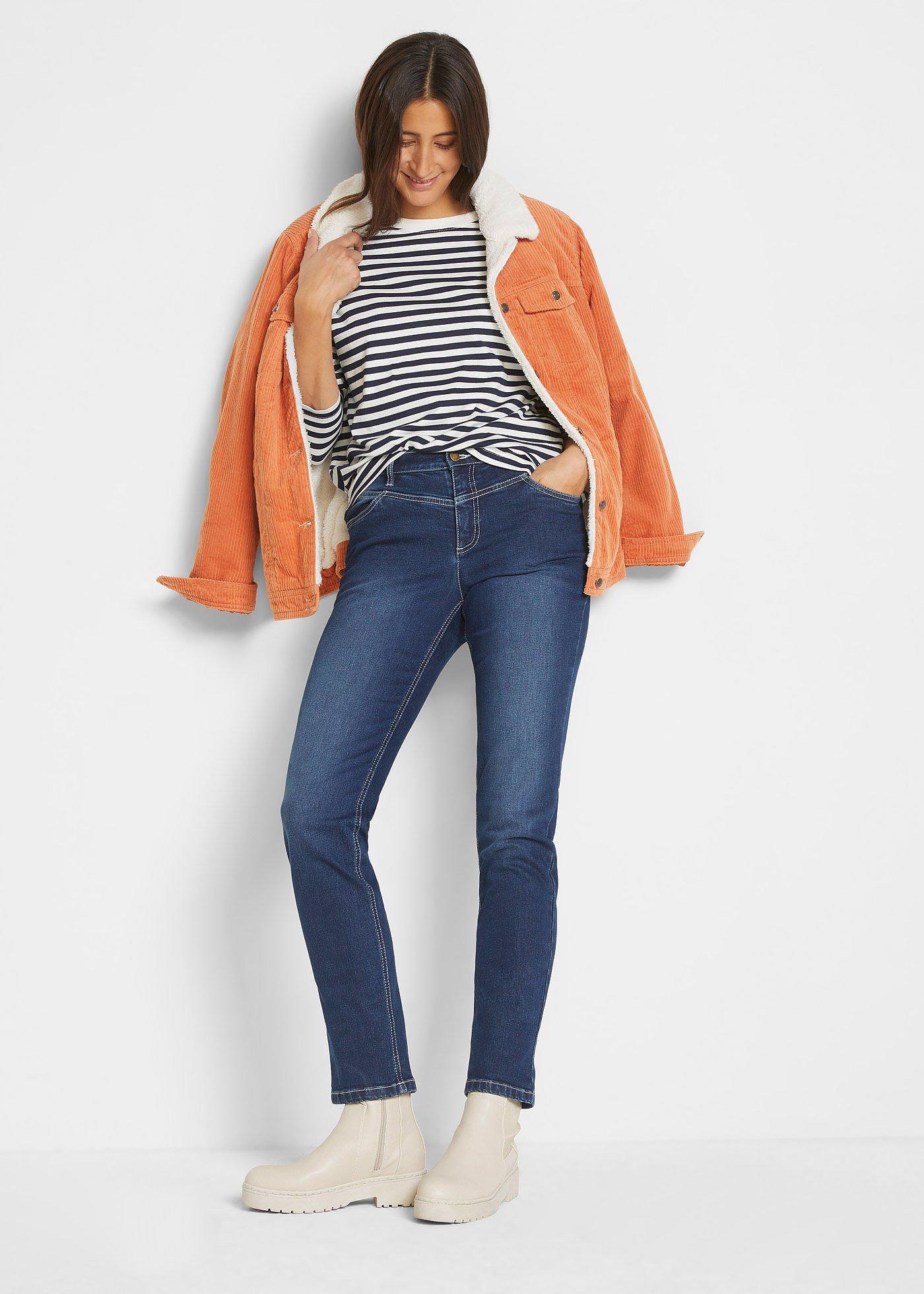 Shirt z długim rękawem i guzikami, oversized - Bonprix