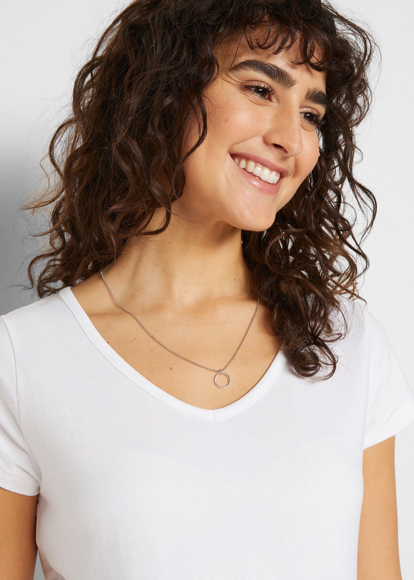 Shirt ciążowy basic (2 szt.), bawełna organiczna - Bonprix