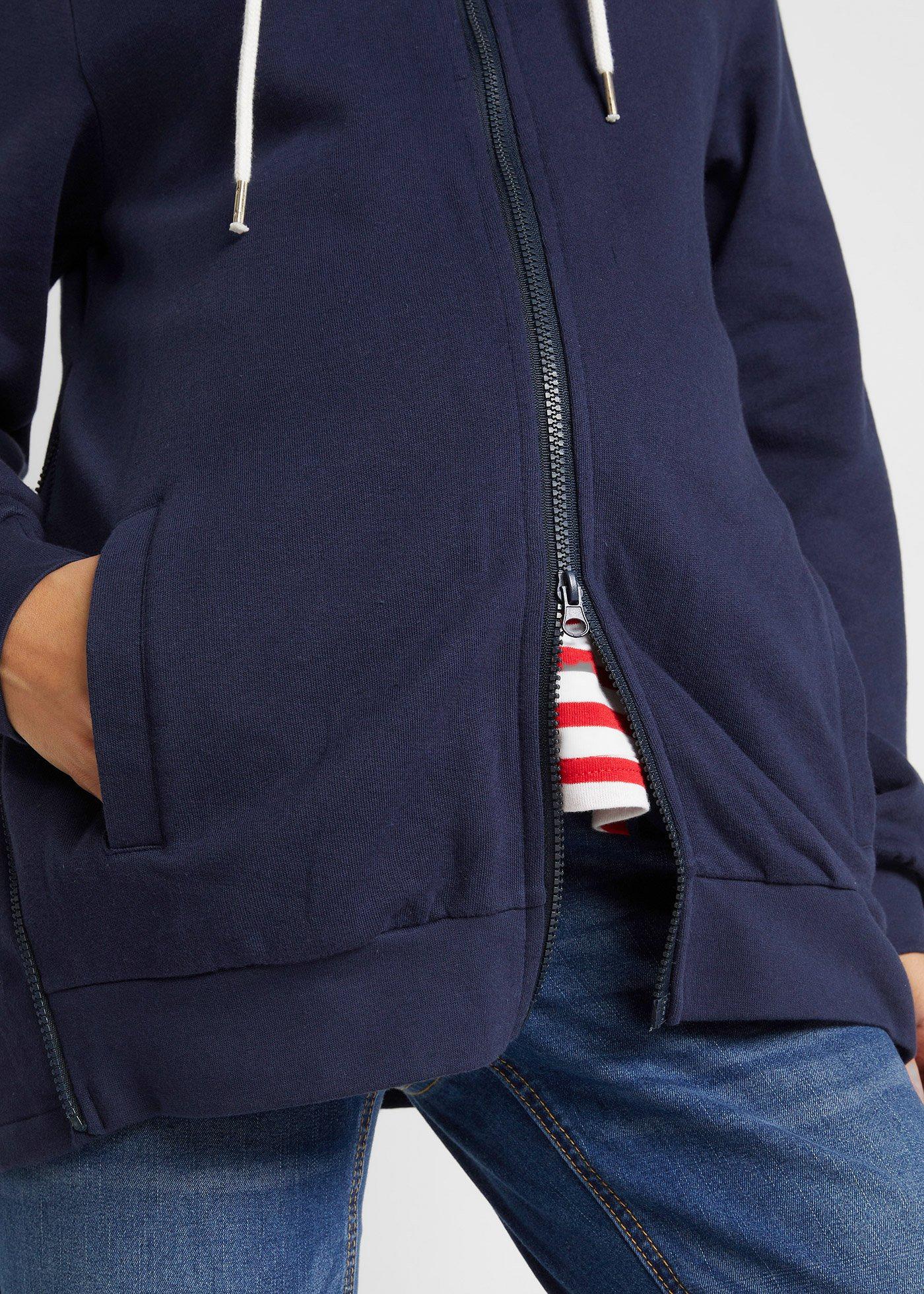 Bluza rozpinana 3 w1 ciążowa, z wstawką na nosidełko niemowlęce - Bonprix