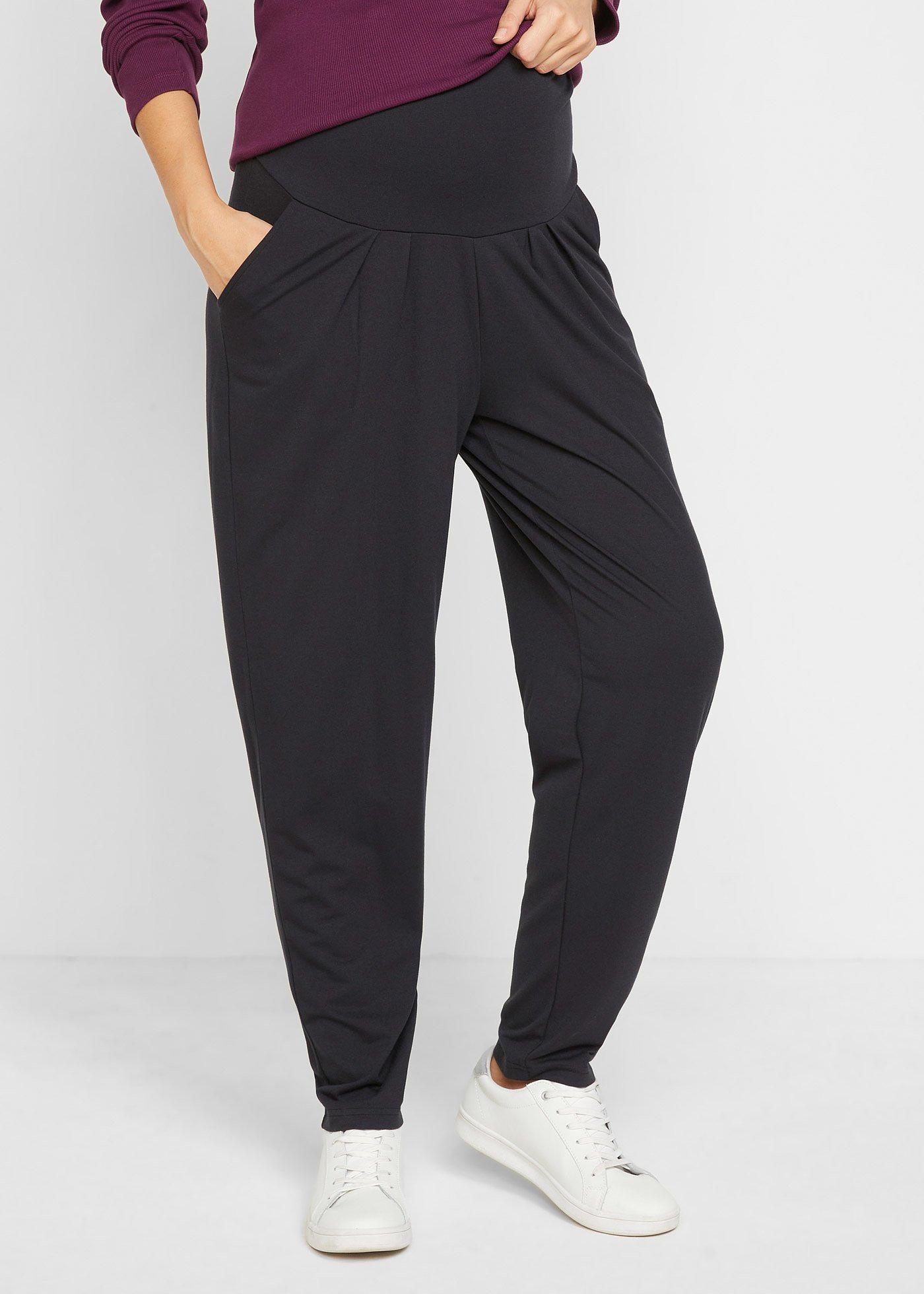 Spodnie ciążowe haremki z dżerseju, Loose Fit - Bonprix