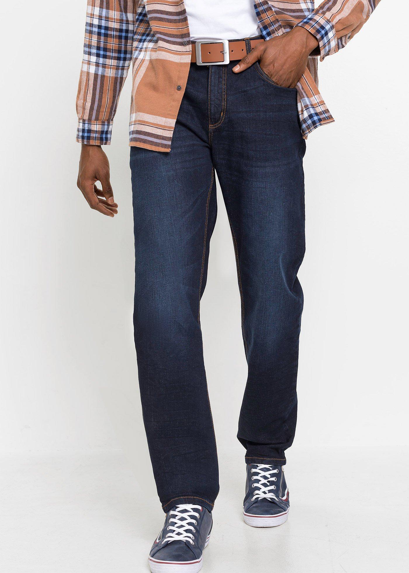Dżinsy ze stretchem Classic Fit Straight - Bonprix