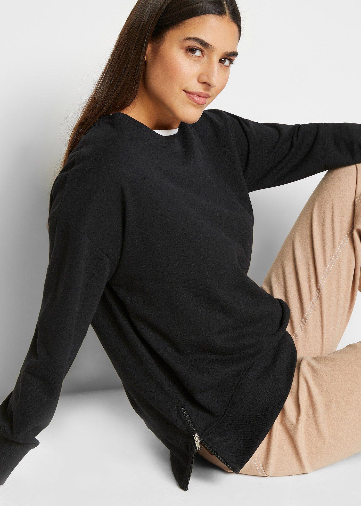 Bluza z mieszanki bawełny - Bonprix
