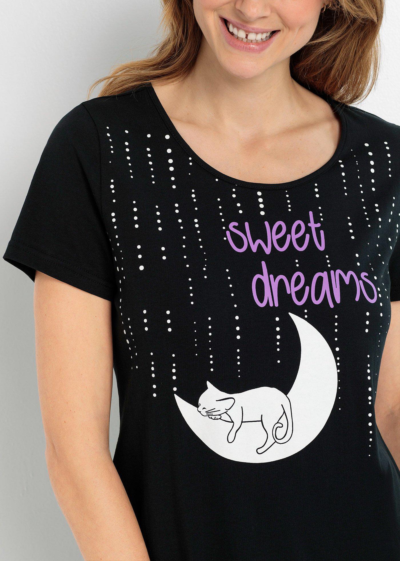 Krótka koszula nocna z czystej bawełny organicznej - Bonprix