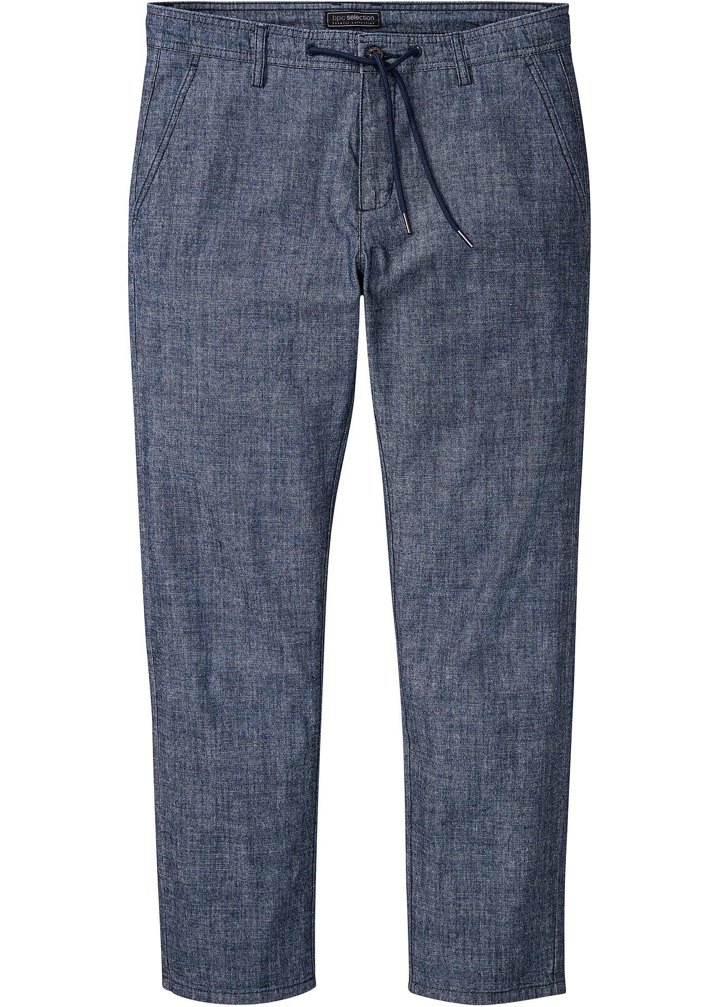 Chino regular et droit en chambray