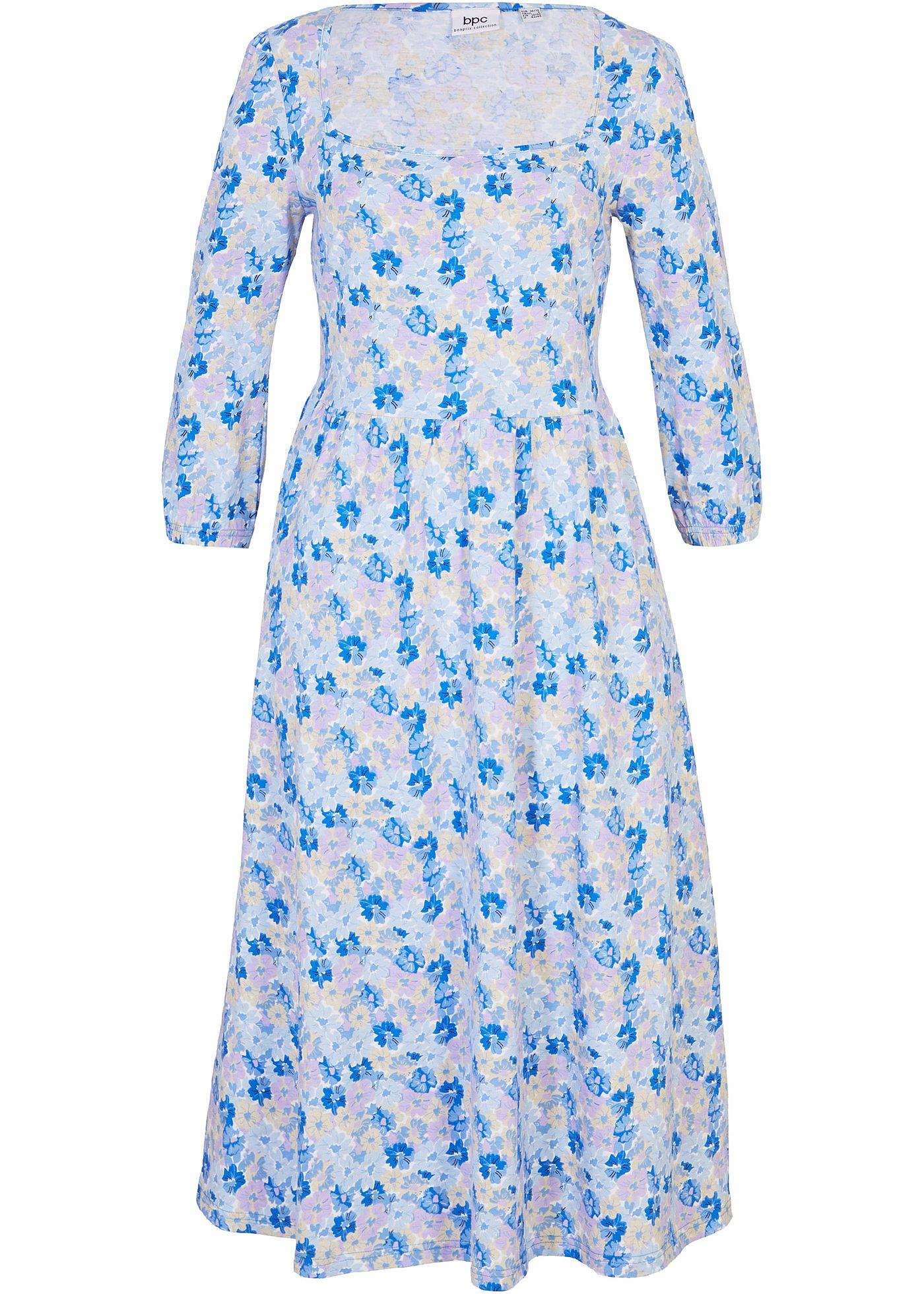 Midikleid aus Baumwolle mit Taschen 