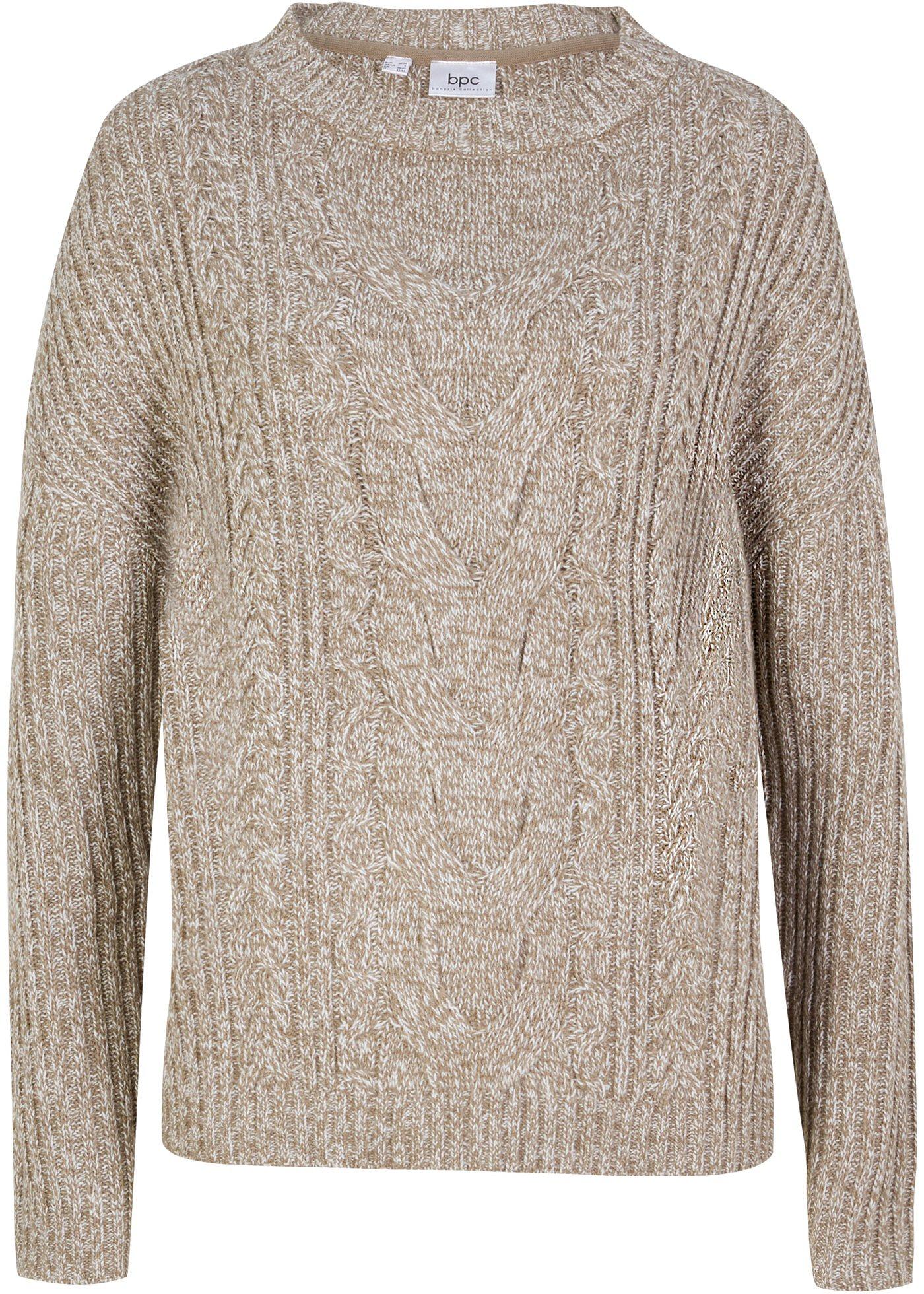 Pullover mit Zopfmuster